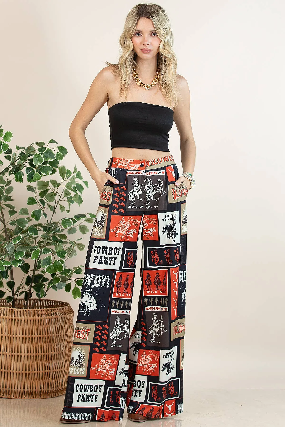NonRestrictiveCut Cowboy Party Pants
