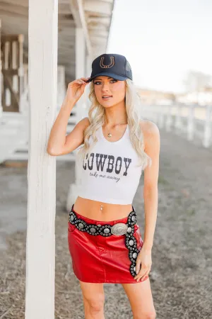 ReflectiveTrim Cowboy Take Me Away Racerback Tank
