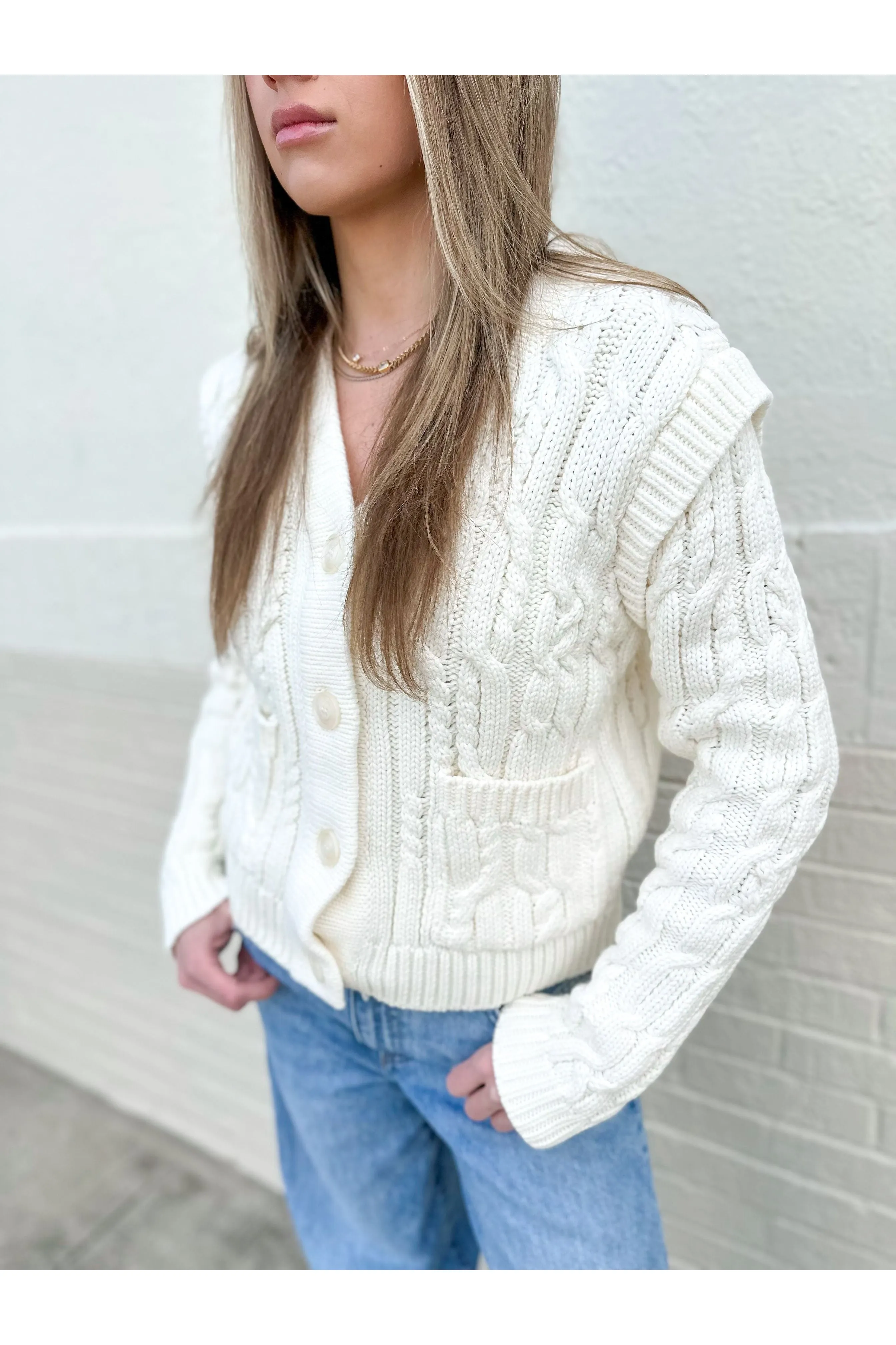 Cozy Stitches Cable Knit Cardigan