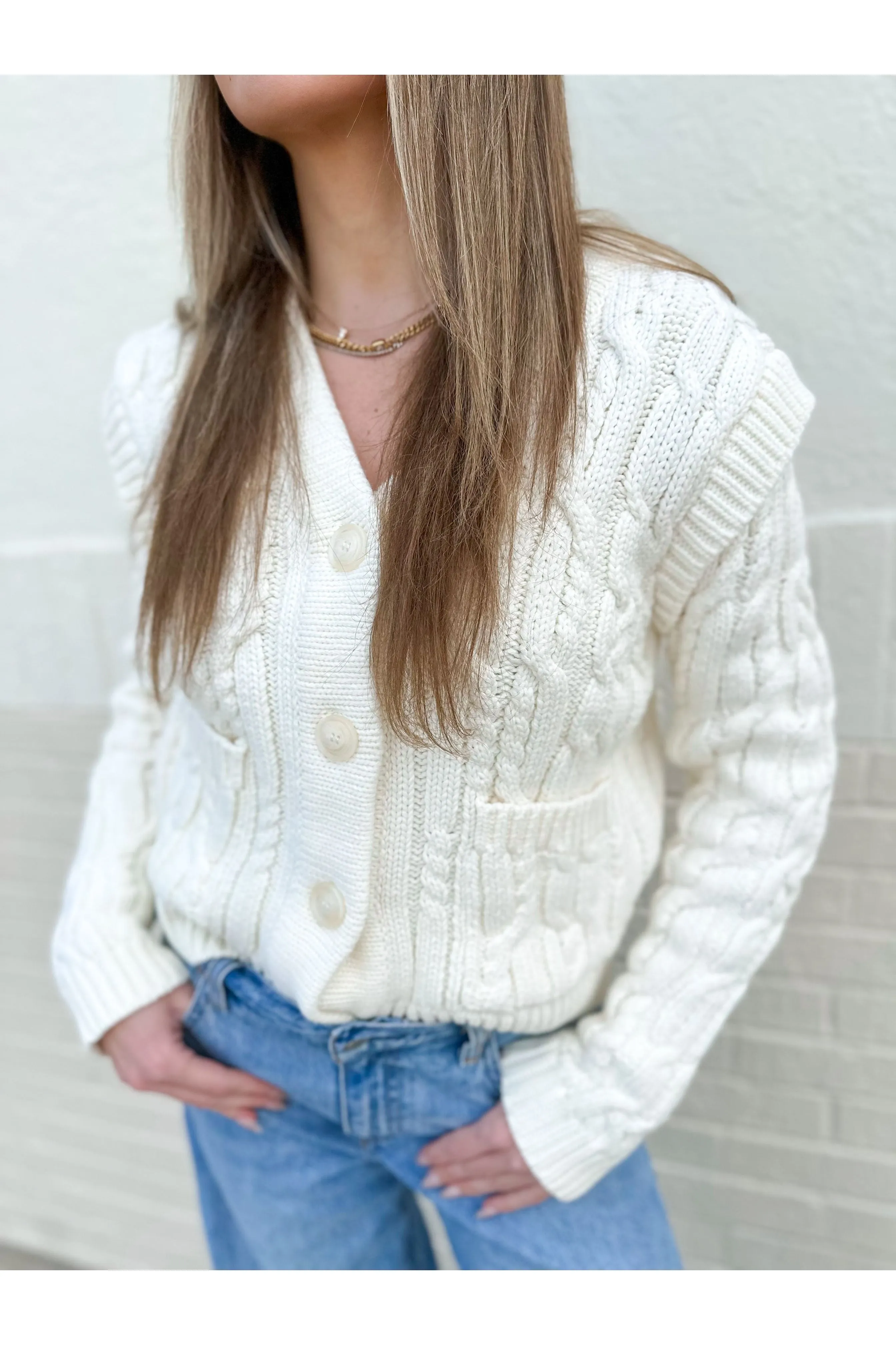 Cozy Stitches Cable Knit Cardigan