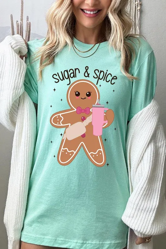 Cozy Sugar & Spice Gingerbread Christmas Holiday Unisex Short Sleeve Tee T-shirt