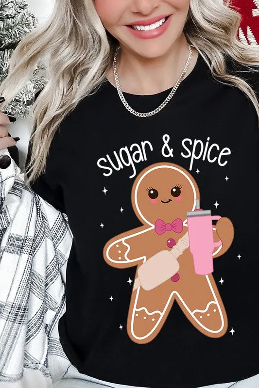 Cozy Sugar & Spice Gingerbread Christmas Holiday Unisex Short Sleeve Tee T-shirt