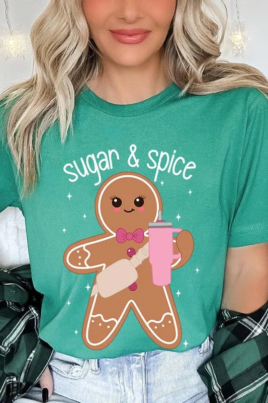 Cozy Sugar & Spice Gingerbread Christmas Holiday Unisex Short Sleeve Tee T-shirt
