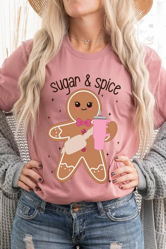 Cozy Sugar & Spice Gingerbread Christmas Holiday Unisex Short Sleeve Tee T-shirt