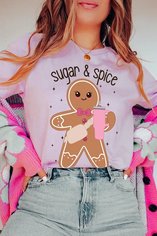 Cozy Sugar & Spice Gingerbread Christmas Holiday Unisex Short Sleeve Tee T-shirt