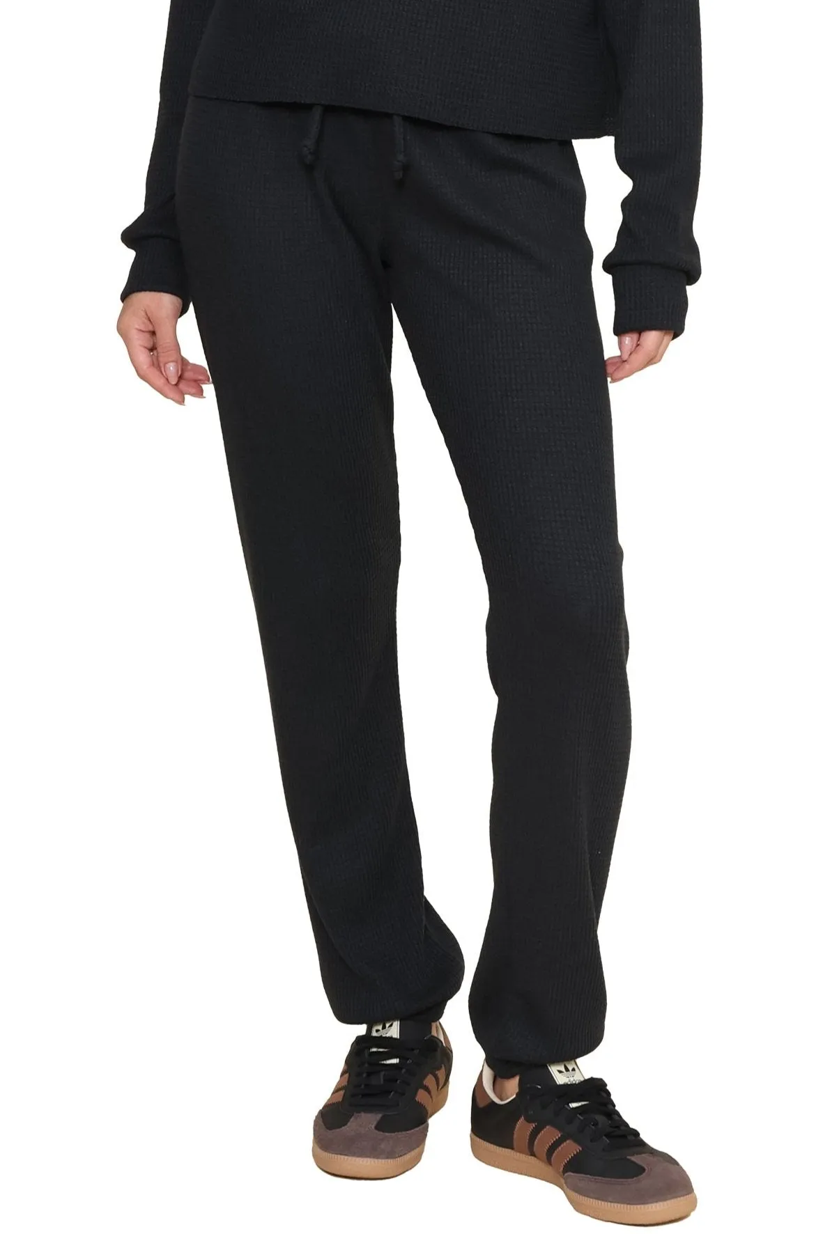 Stretch Support Fit Lazy Day Waffle Sweatpants