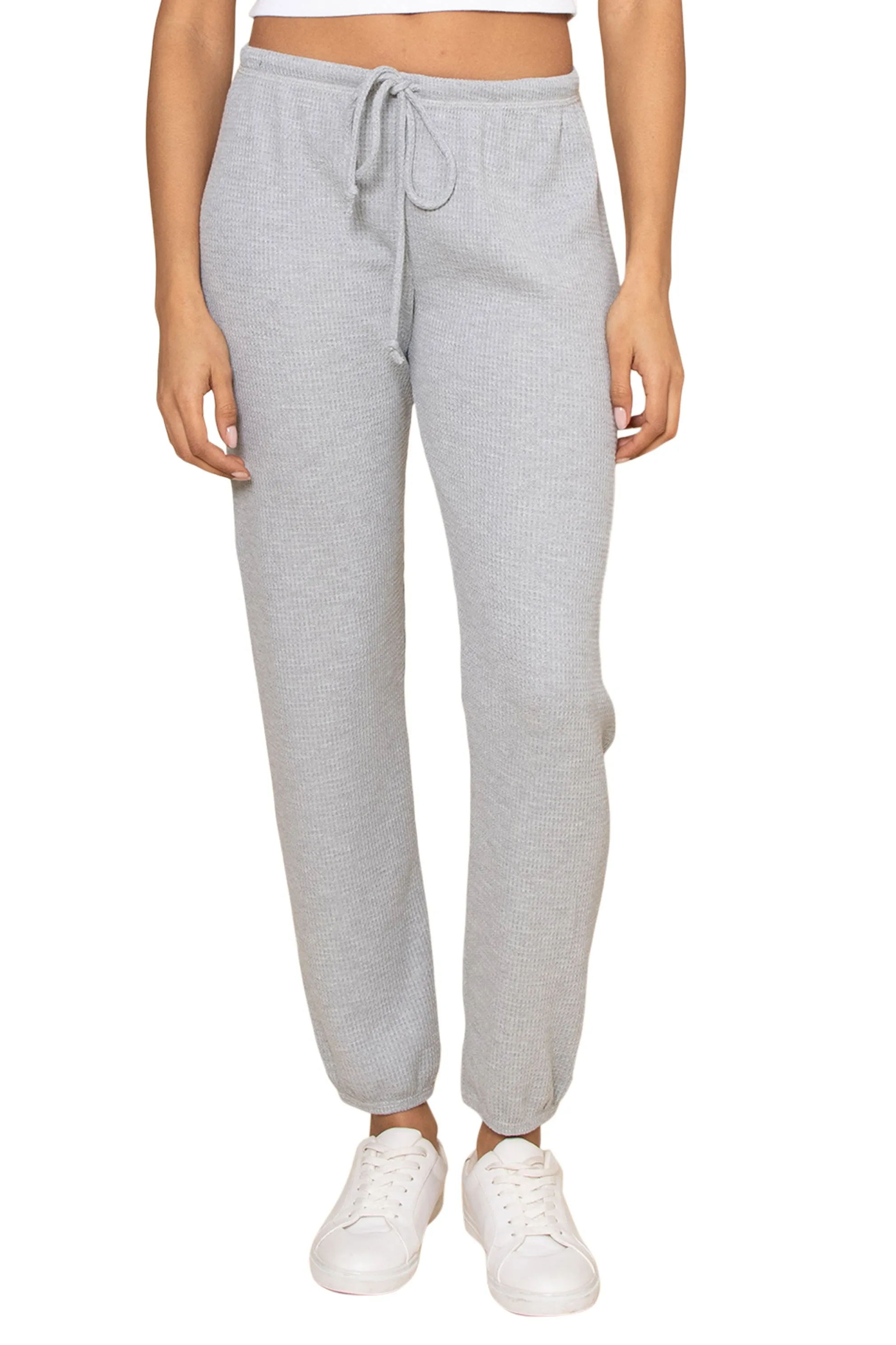 Lazy Day Waffle Sweatpants Light wash