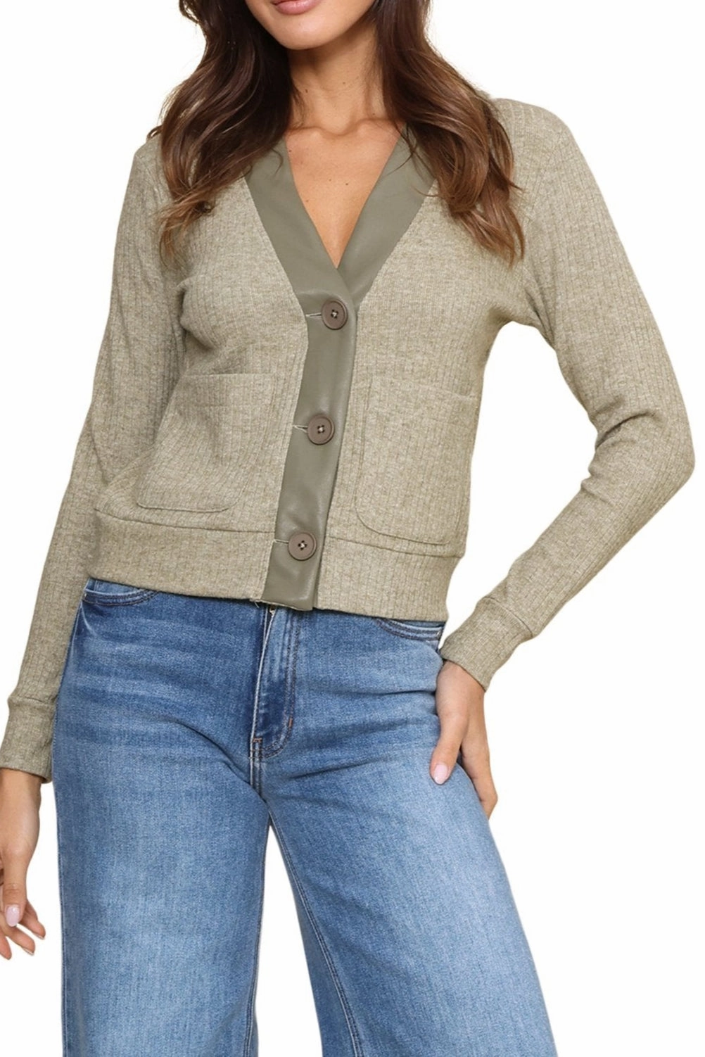 Natural Fiber Blend Biodegradable Fabric Damon Cardi