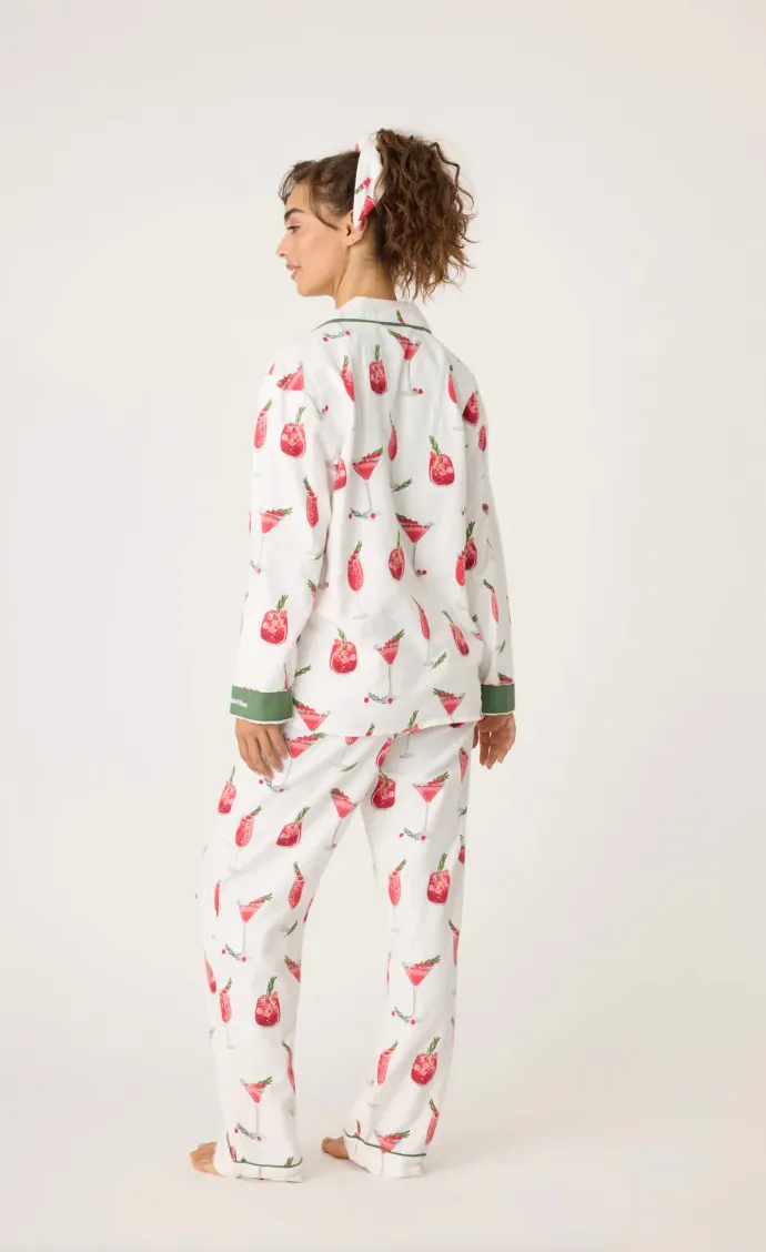 Cranberries & Cocktails Flannel PJ Set