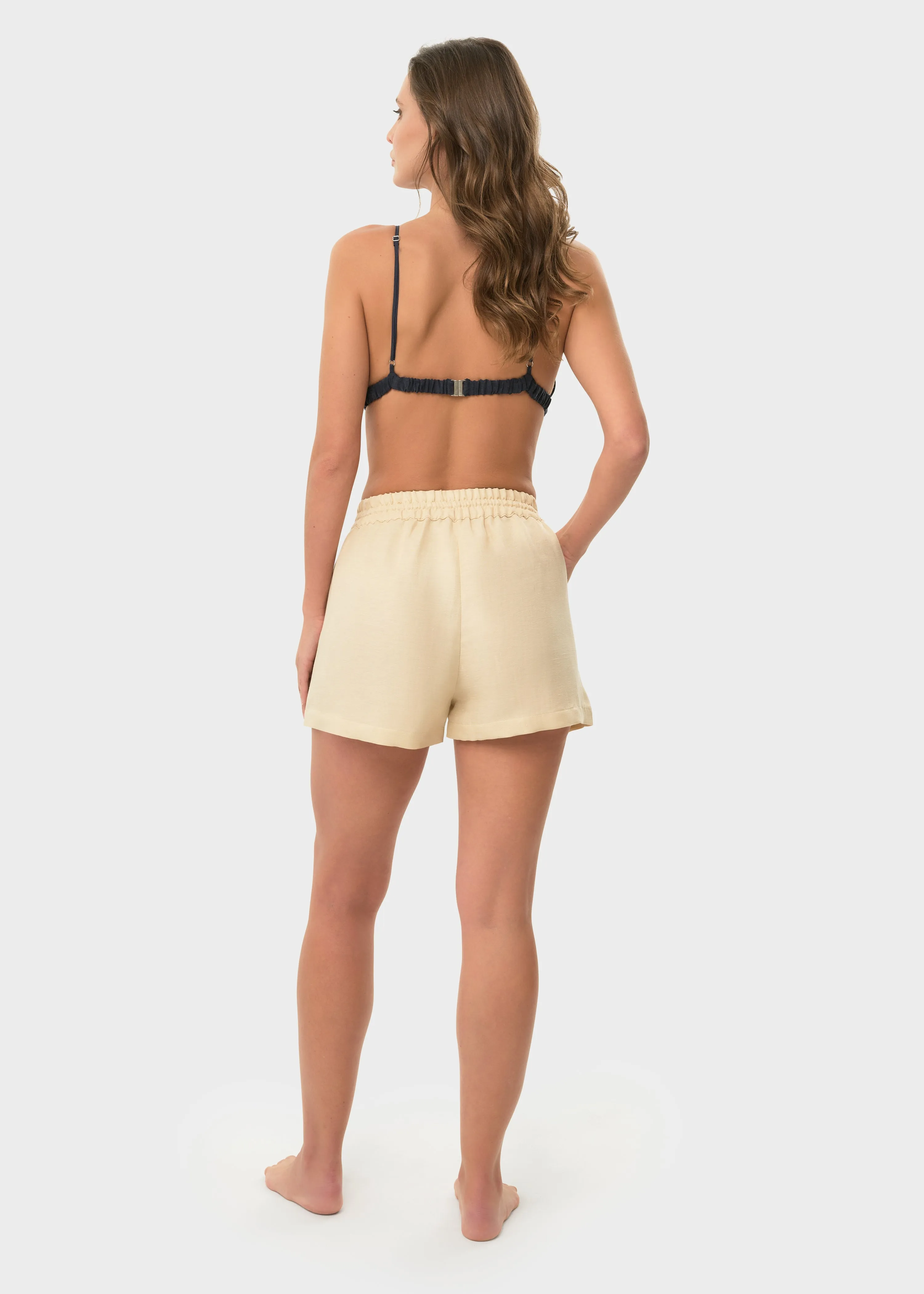 Creme Mystique Lounge Shorts
