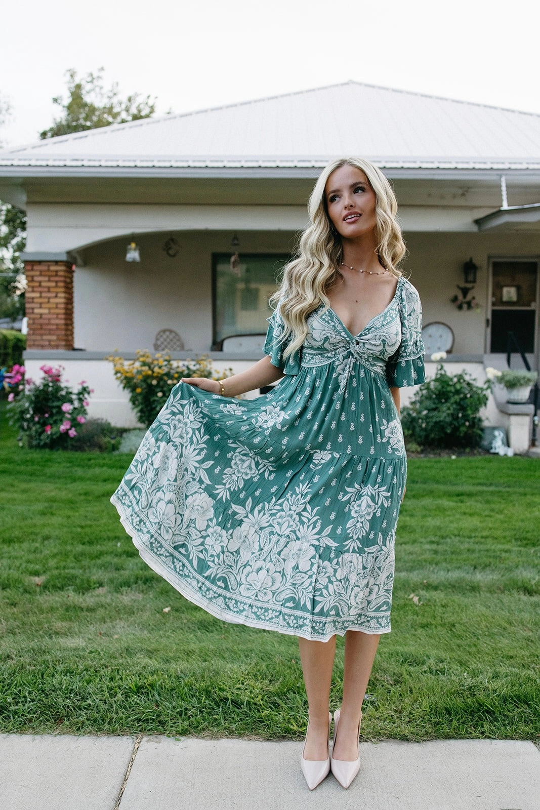 Statement Look Meet Me in the Meadow Midi Dress