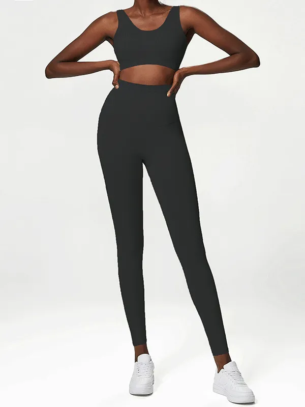 Crew Neck Bra & Long Leggings