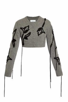 Simple Look Crew Neck Cropped Cardigan