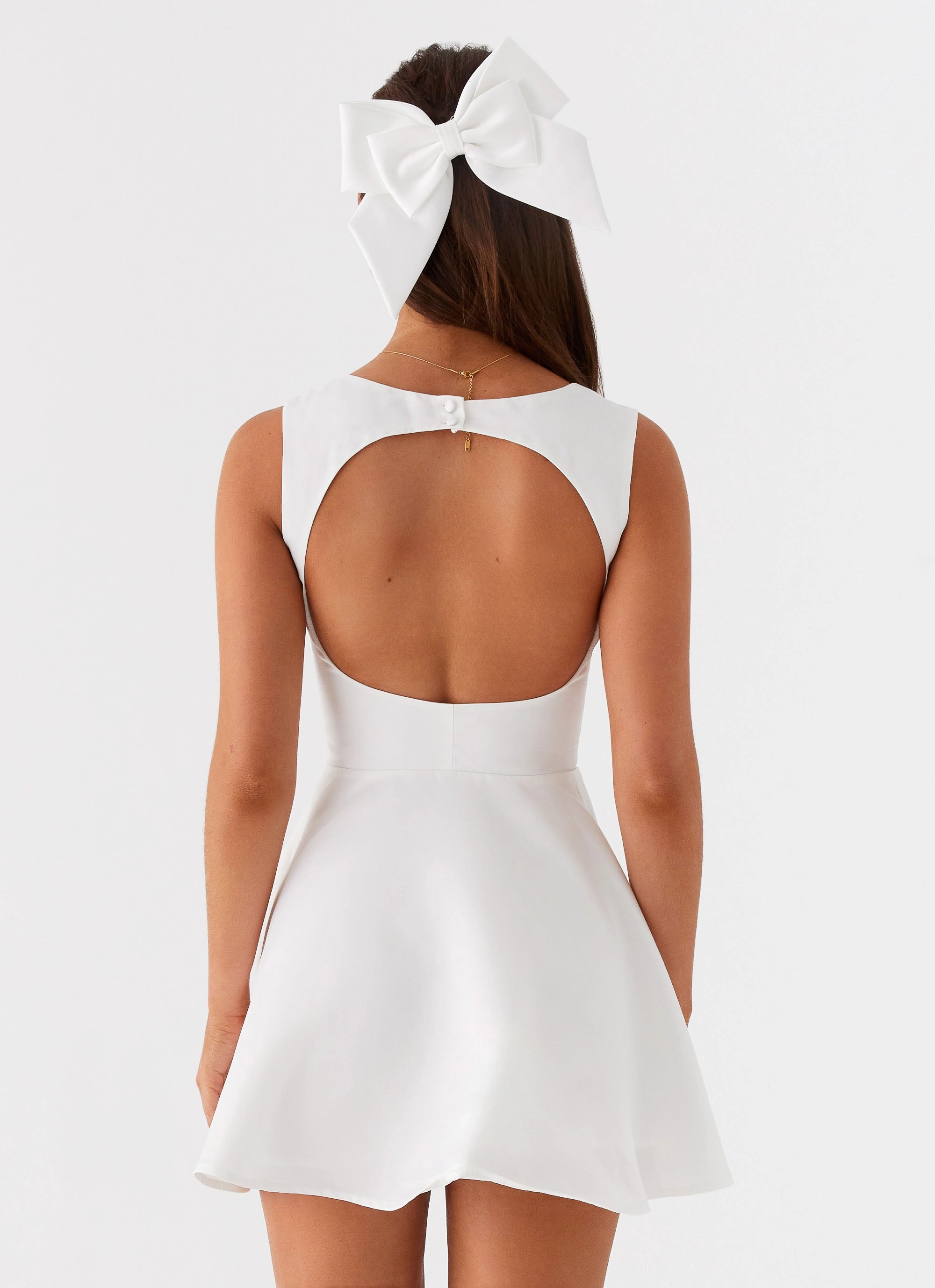 Fashion Fusion Cozy Movement Candice Mini Dress - White