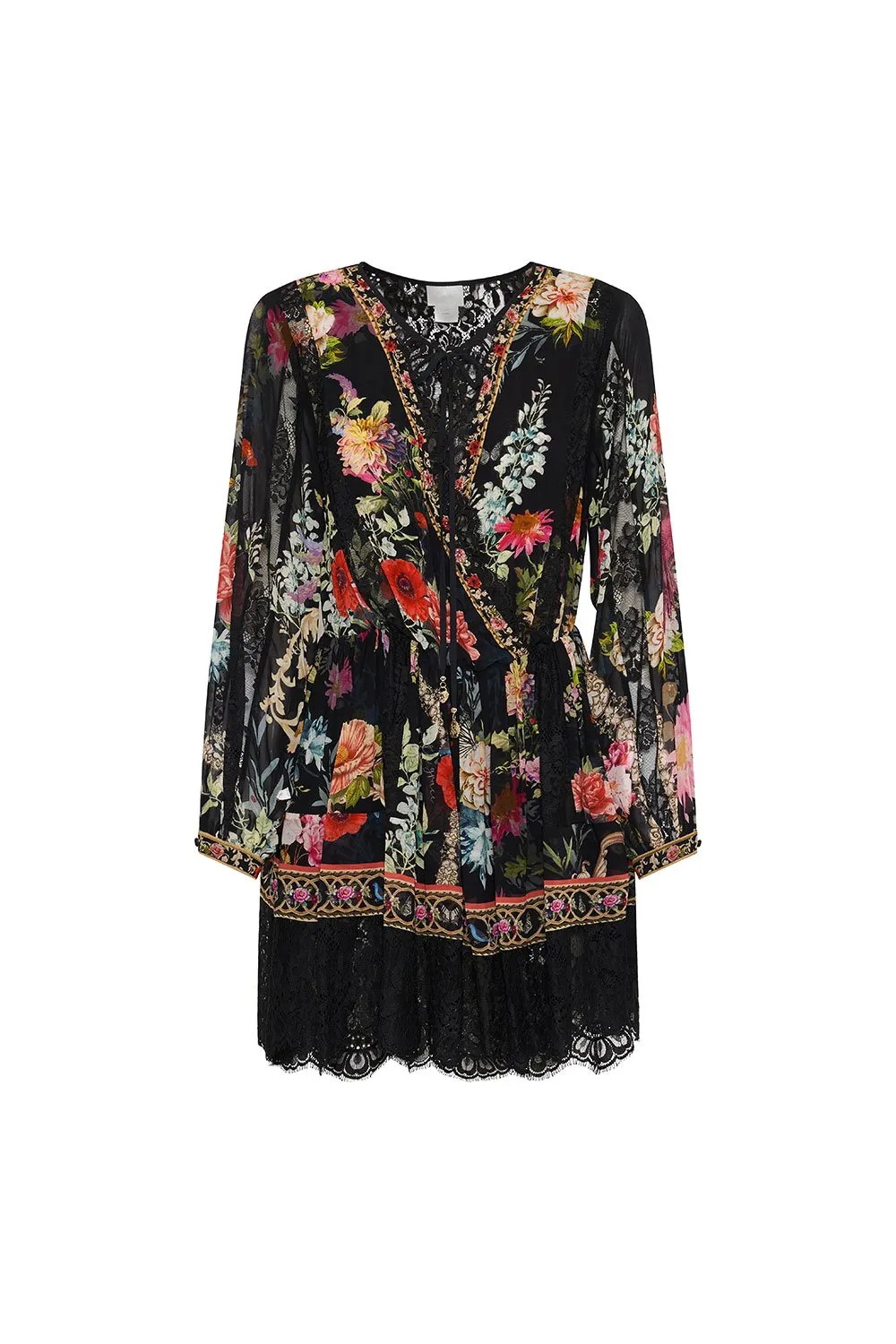 CROSS FRONT SPLICED MINI DRESS HAMPTON HIVE