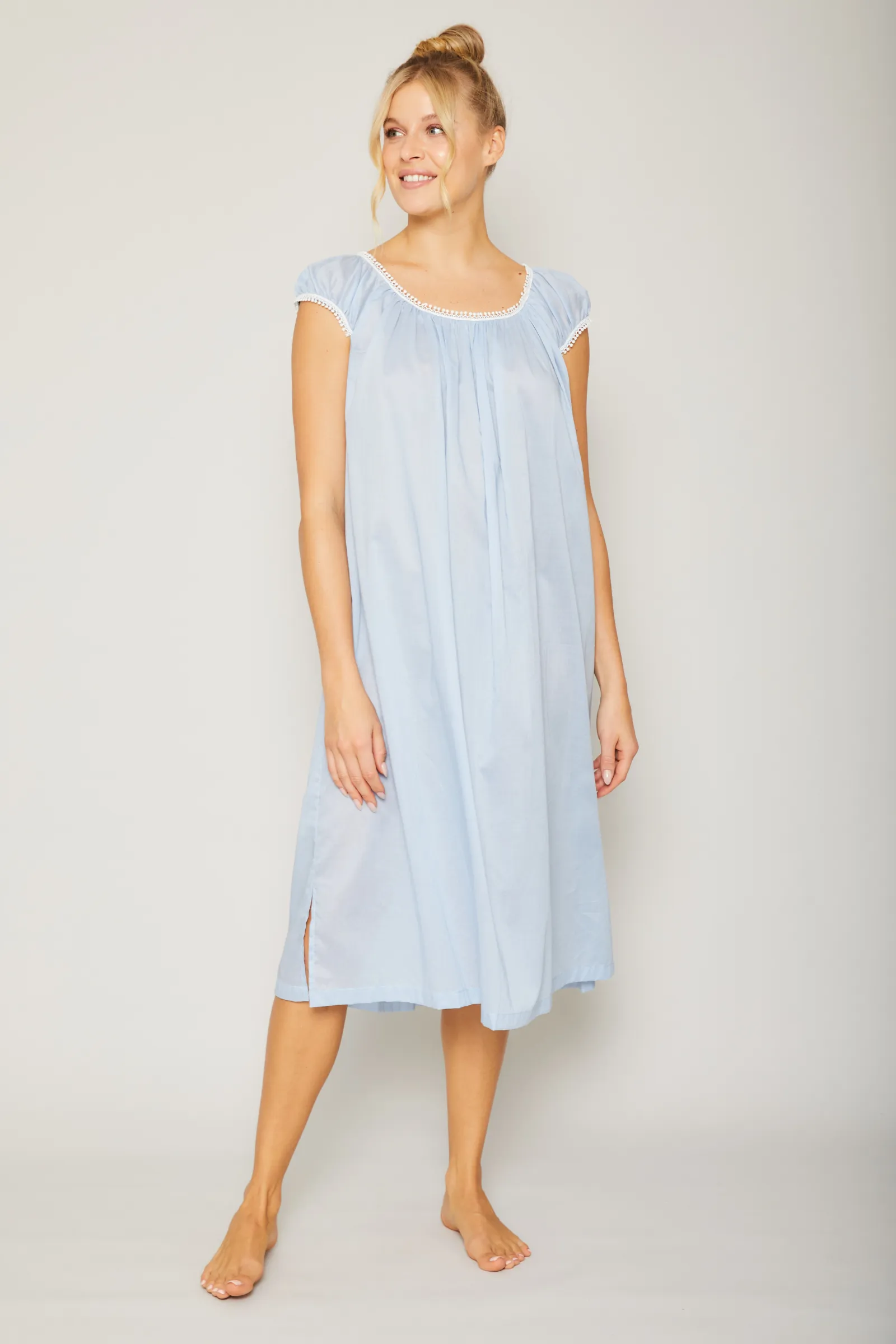 Crown Long Nightgown - Celestine