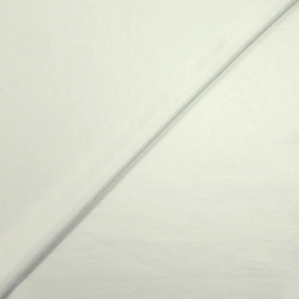 Crêpe envers satin lourd blanc cassé