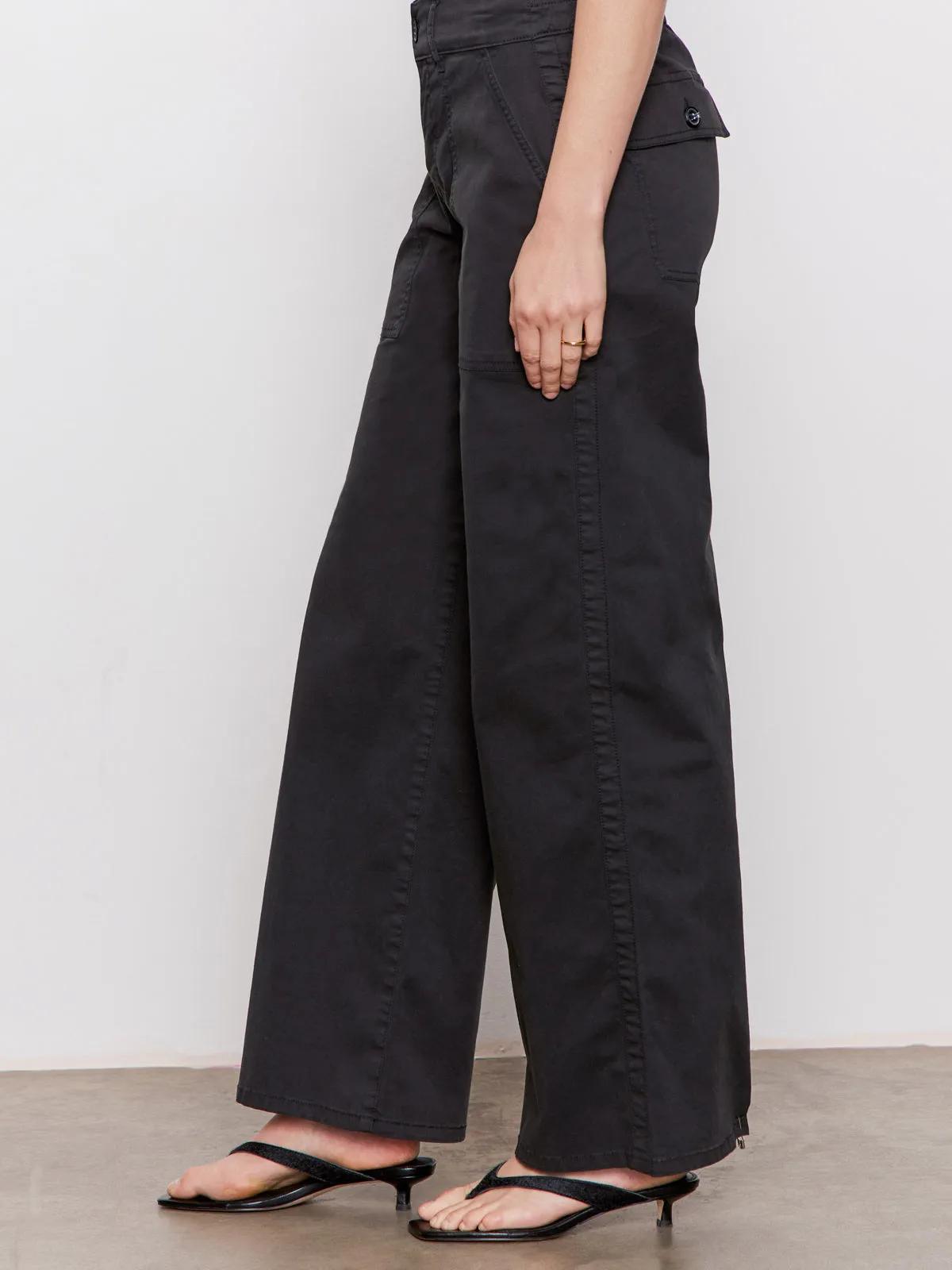 Basic Stretch Flexible Motion Cruiser Full Length Pant Black