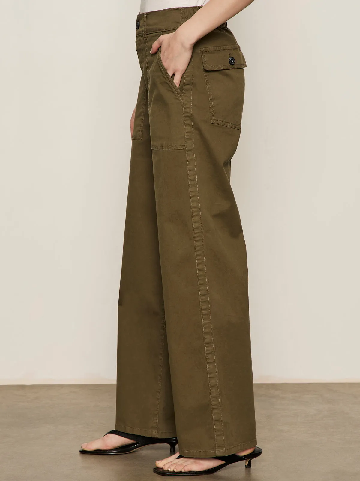 Cruiser Full Length Pant Mossy Green Low Profile Multi Pocket Design