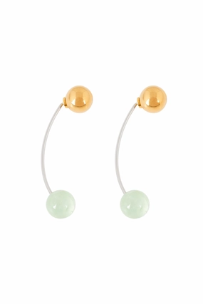 AbrasionResistant Edging Curved Earrings