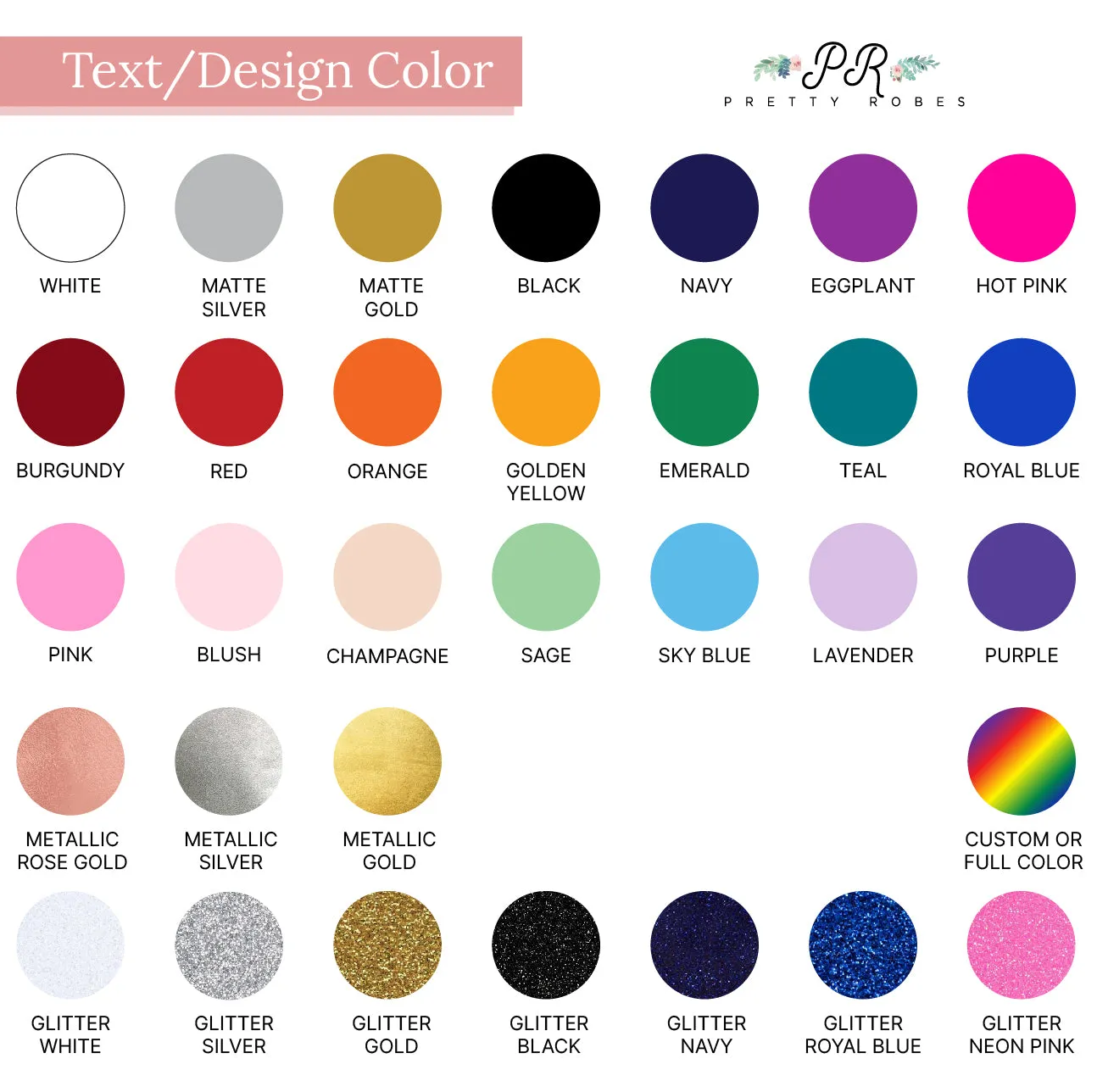 Custom Robe in 40 Plus Colors