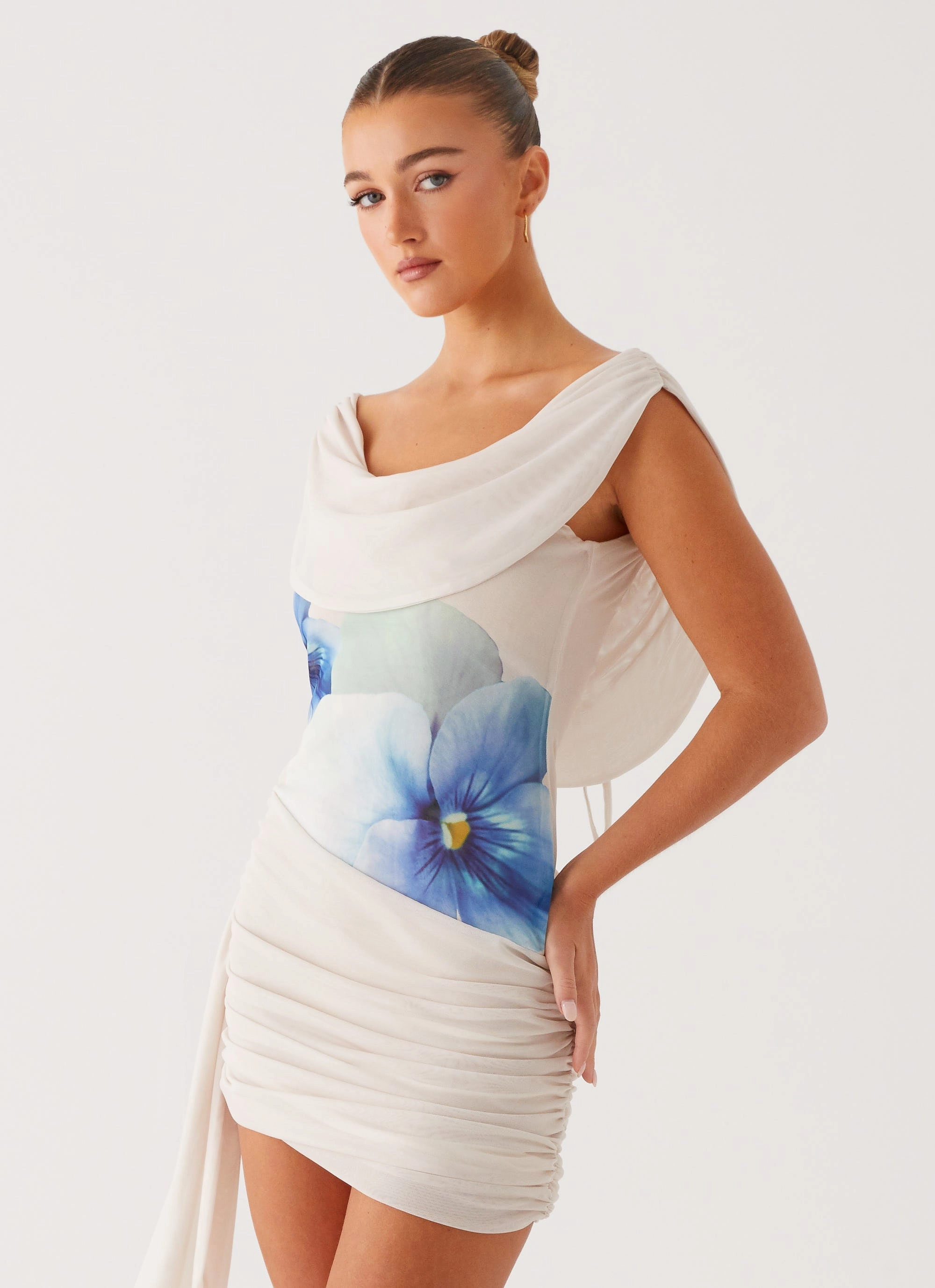 Basic Shape Good Fortune Mini Dress - Ivory