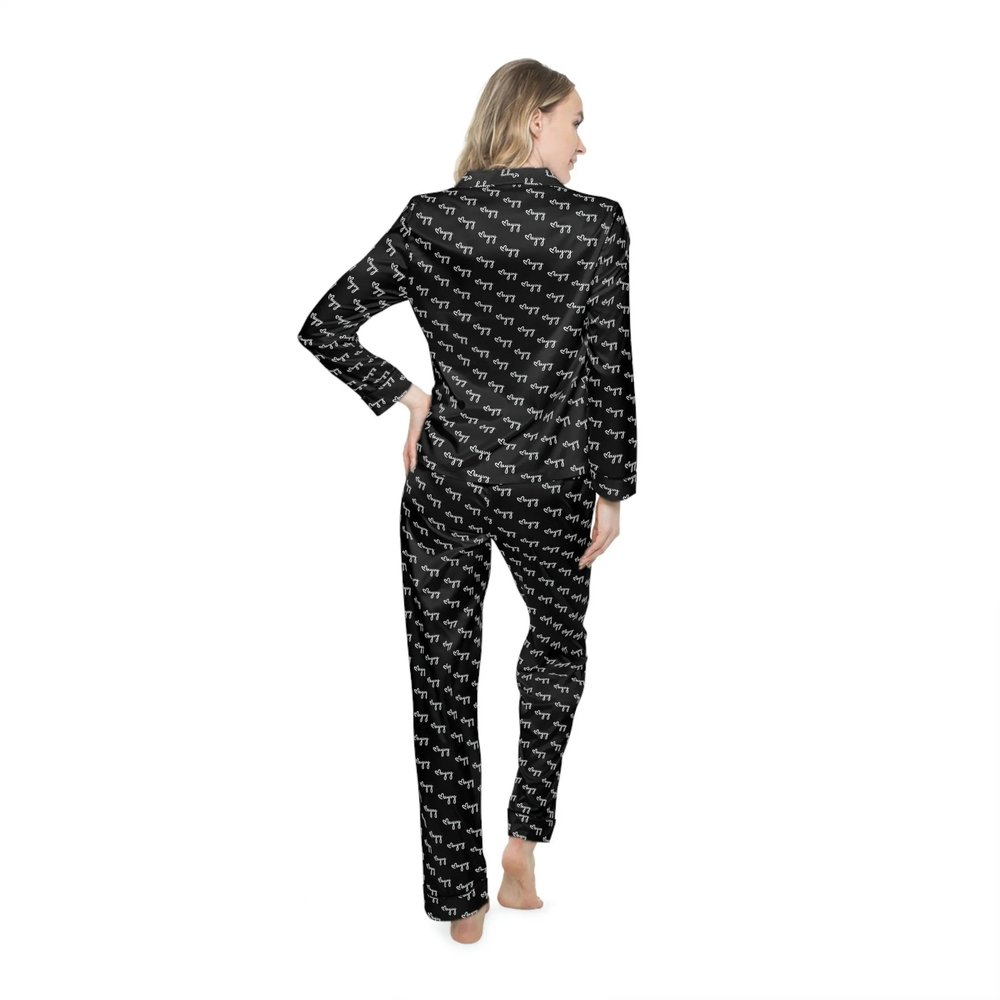 Customized Satin Sleepwear Ensemble for Women