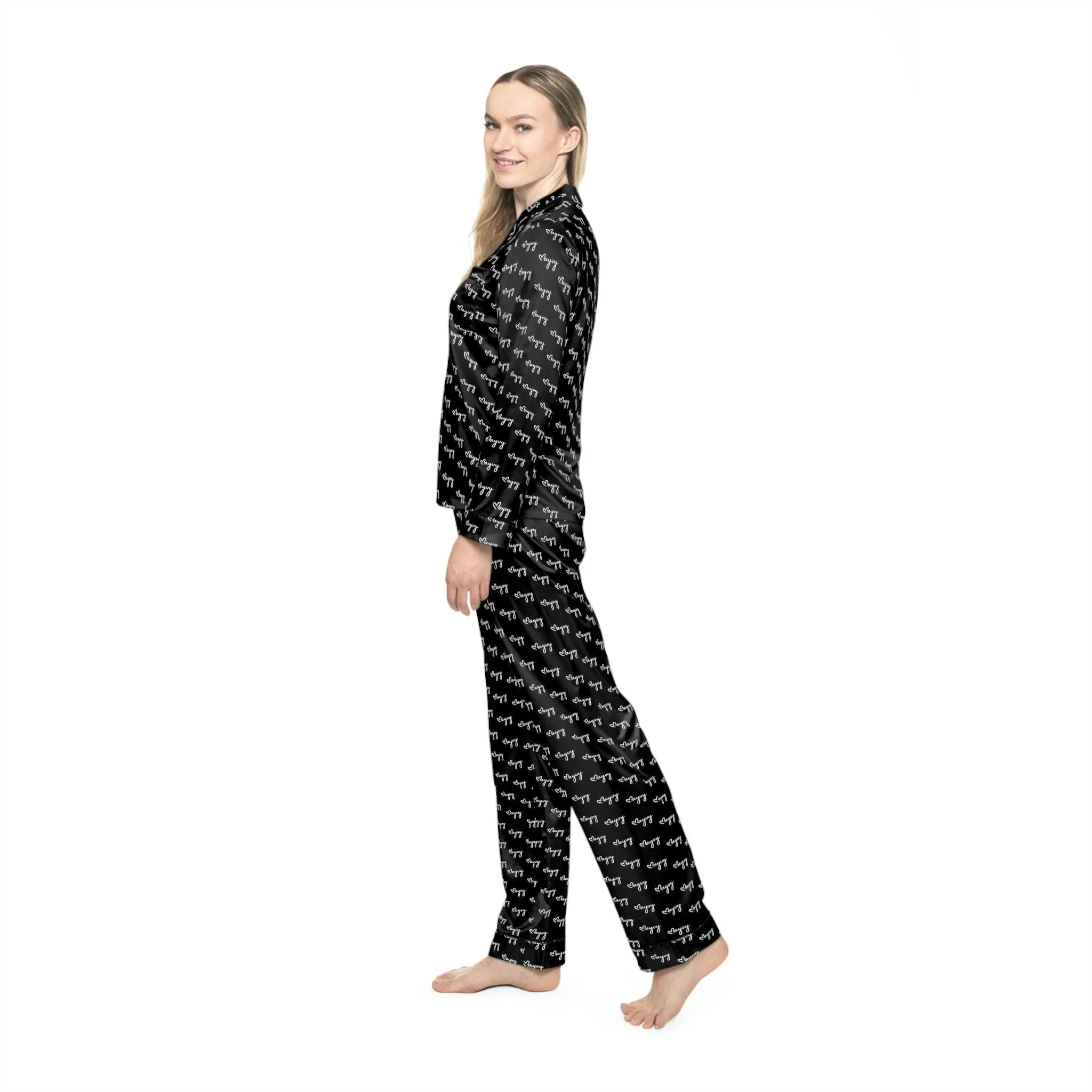 Customized Satin Sleepwear Ensemble for Women