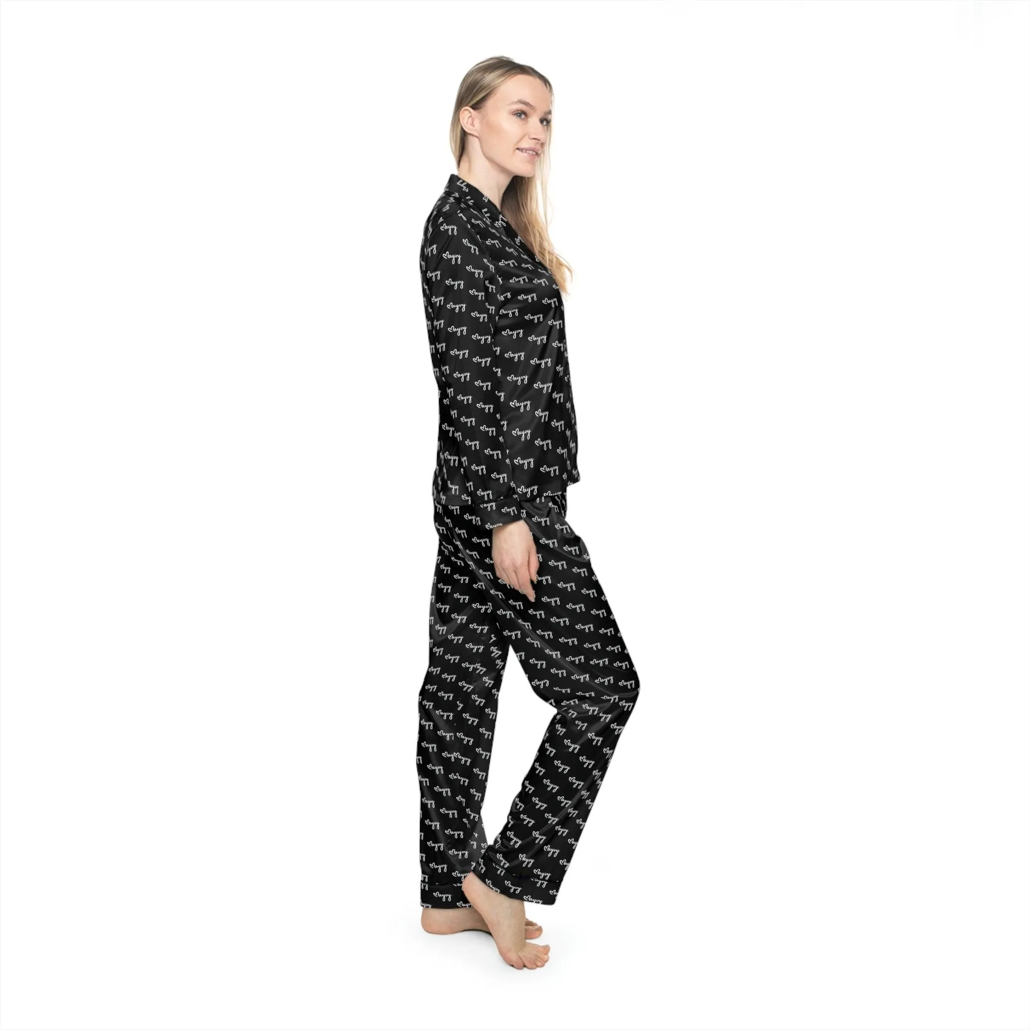 Customized Satin Sleepwear Ensemble for Women