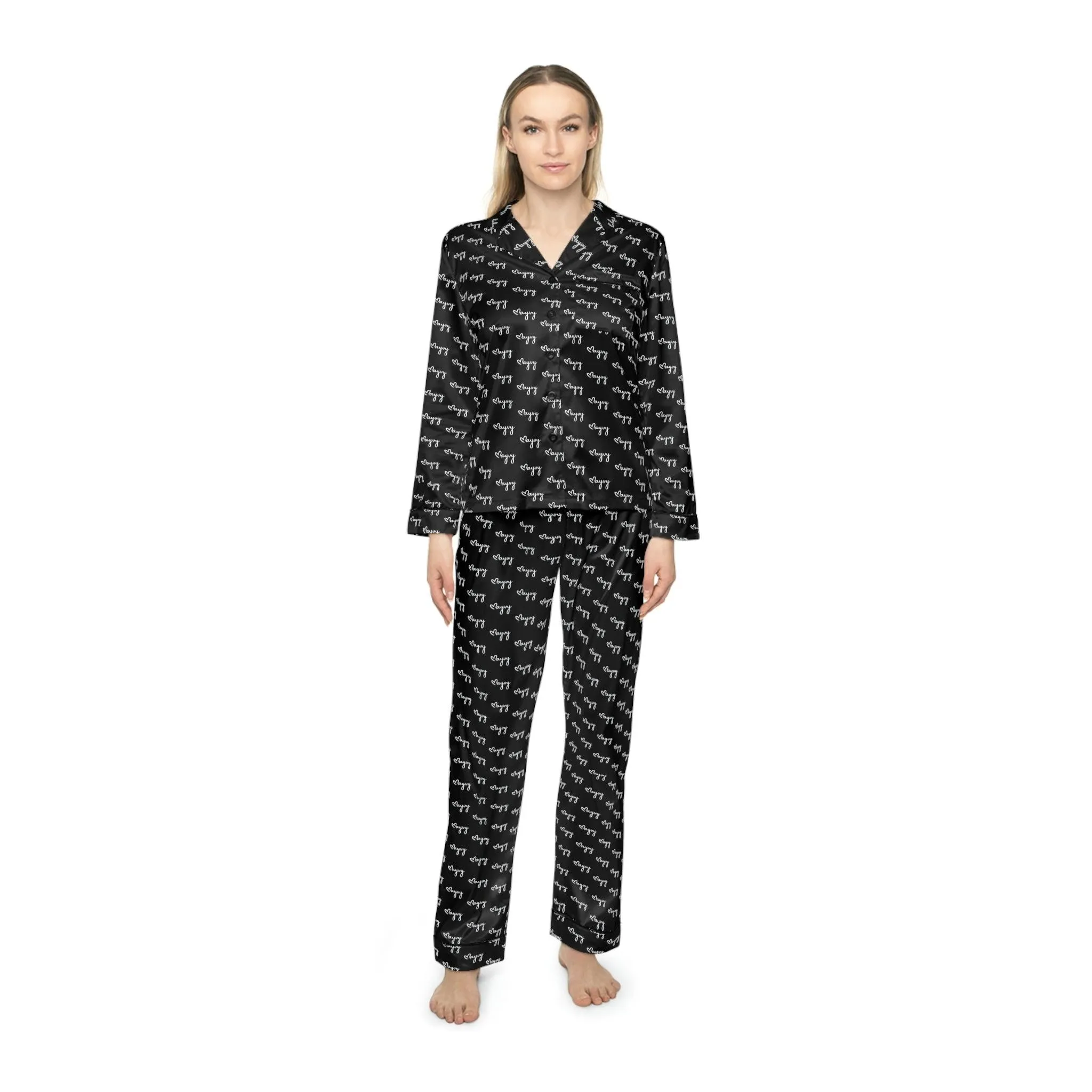 Customized Satin Sleepwear Ensemble for Women