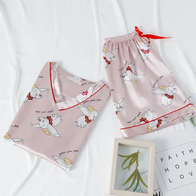 Cute Kawaii Heart print Pajama Set