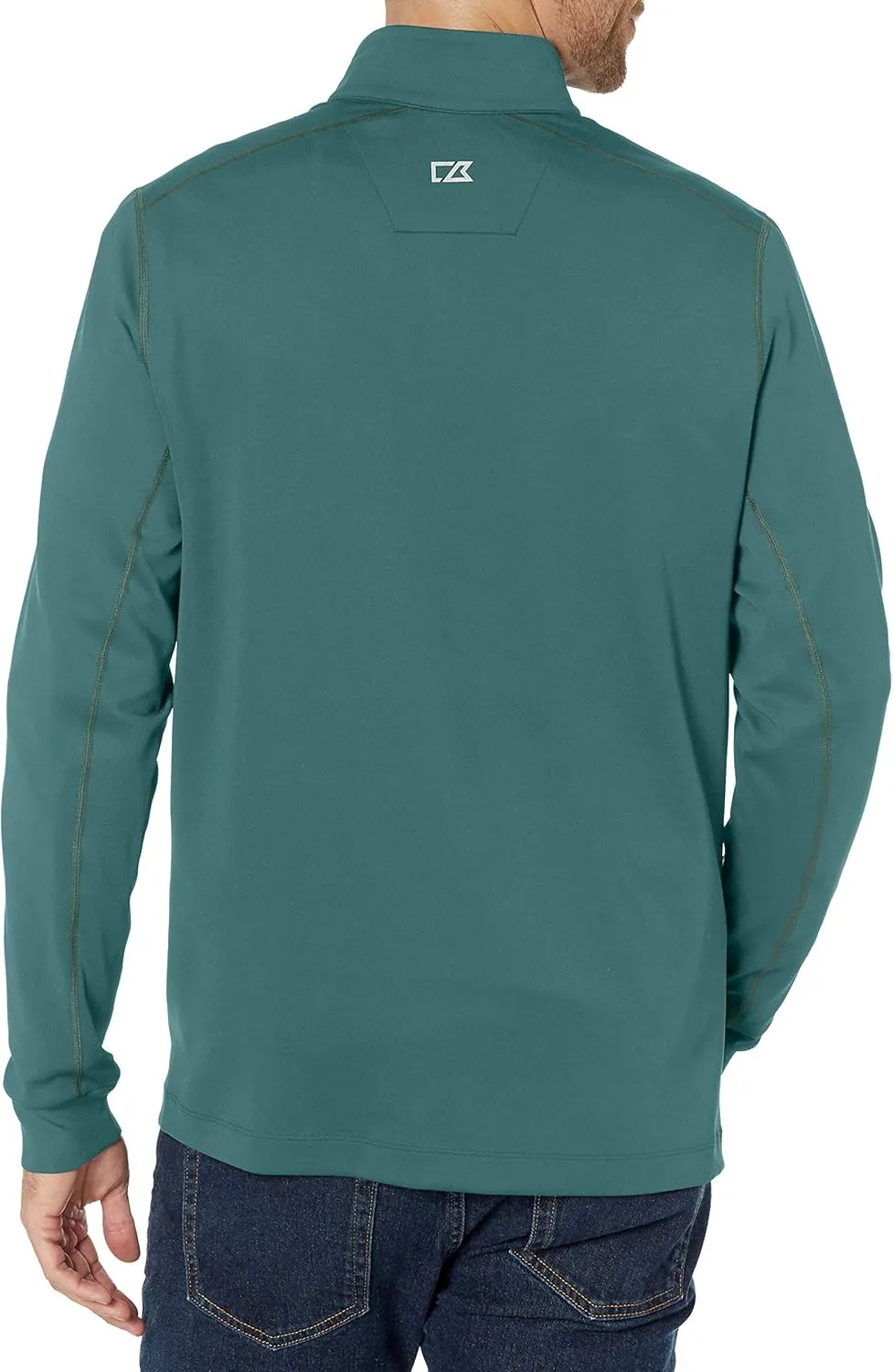 Cutter & Buck Men's Moisture Wicking Drytec UPF 50  Traverse Half Zip Pullover