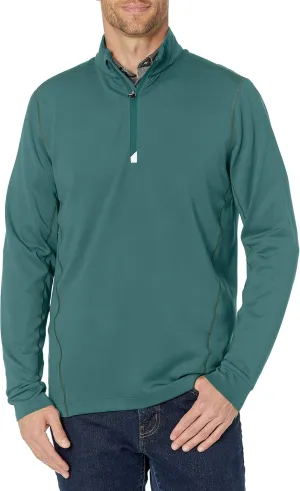 Cutter & Buck Men's Moisture Wicking Drytec UPF 50  Traverse Half Zip Pullover
