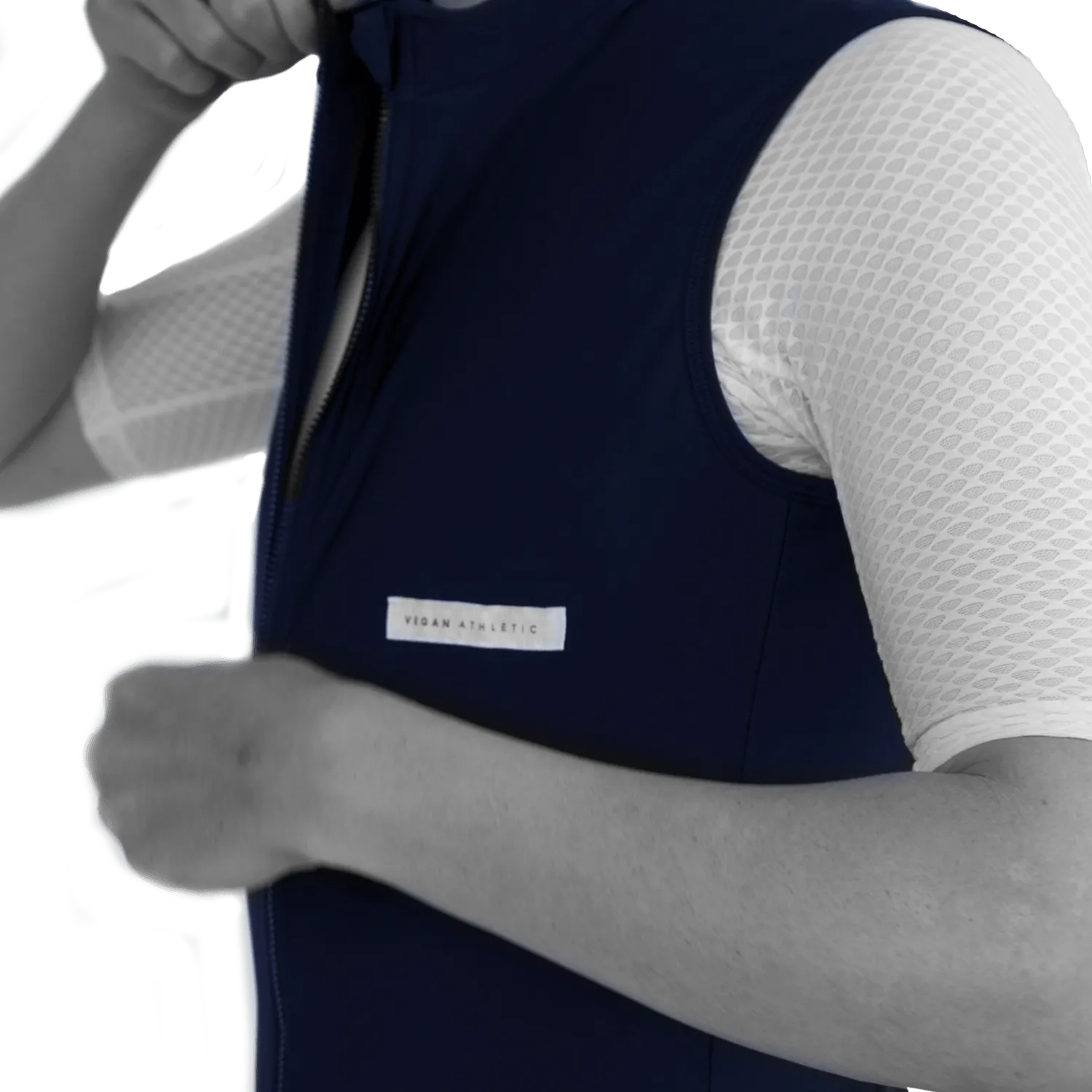 Cycling Tech-Fleece Vest (Navy)