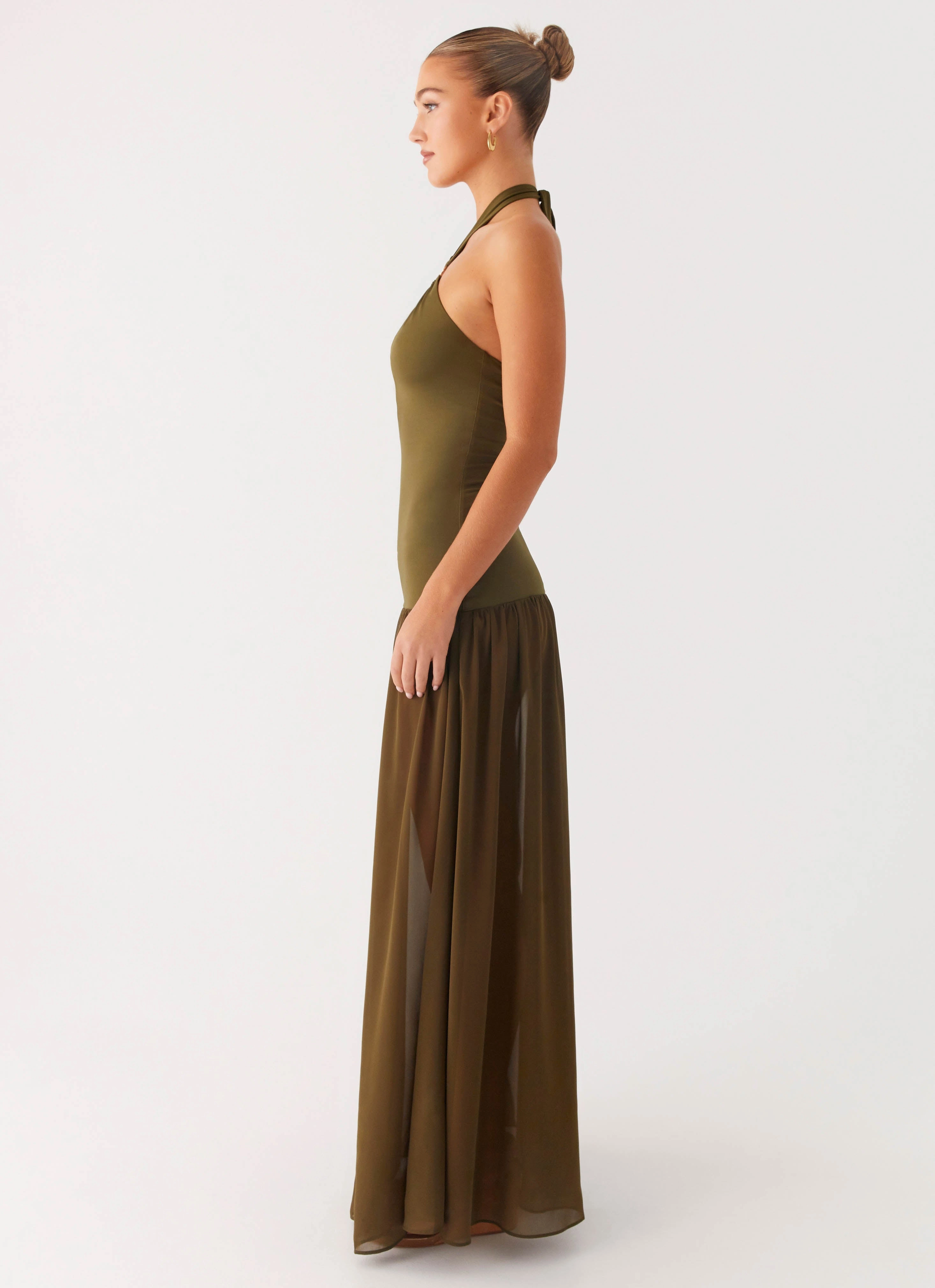 Texture Play Cypress Kiss Maxi Dress - Khaki