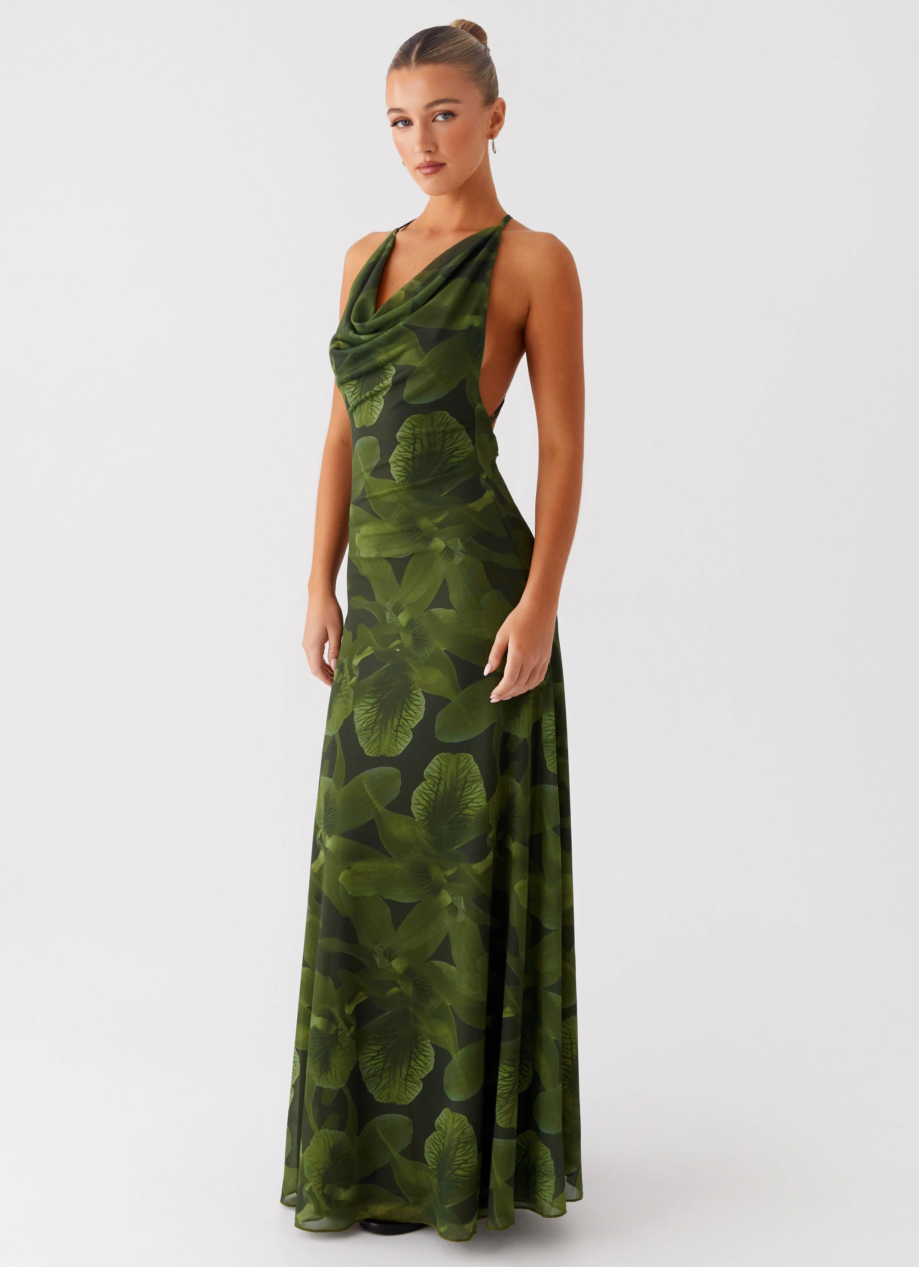 Dahliana Maxi Dress - Tropic Floral Korean Mood Simple Yet Elegant