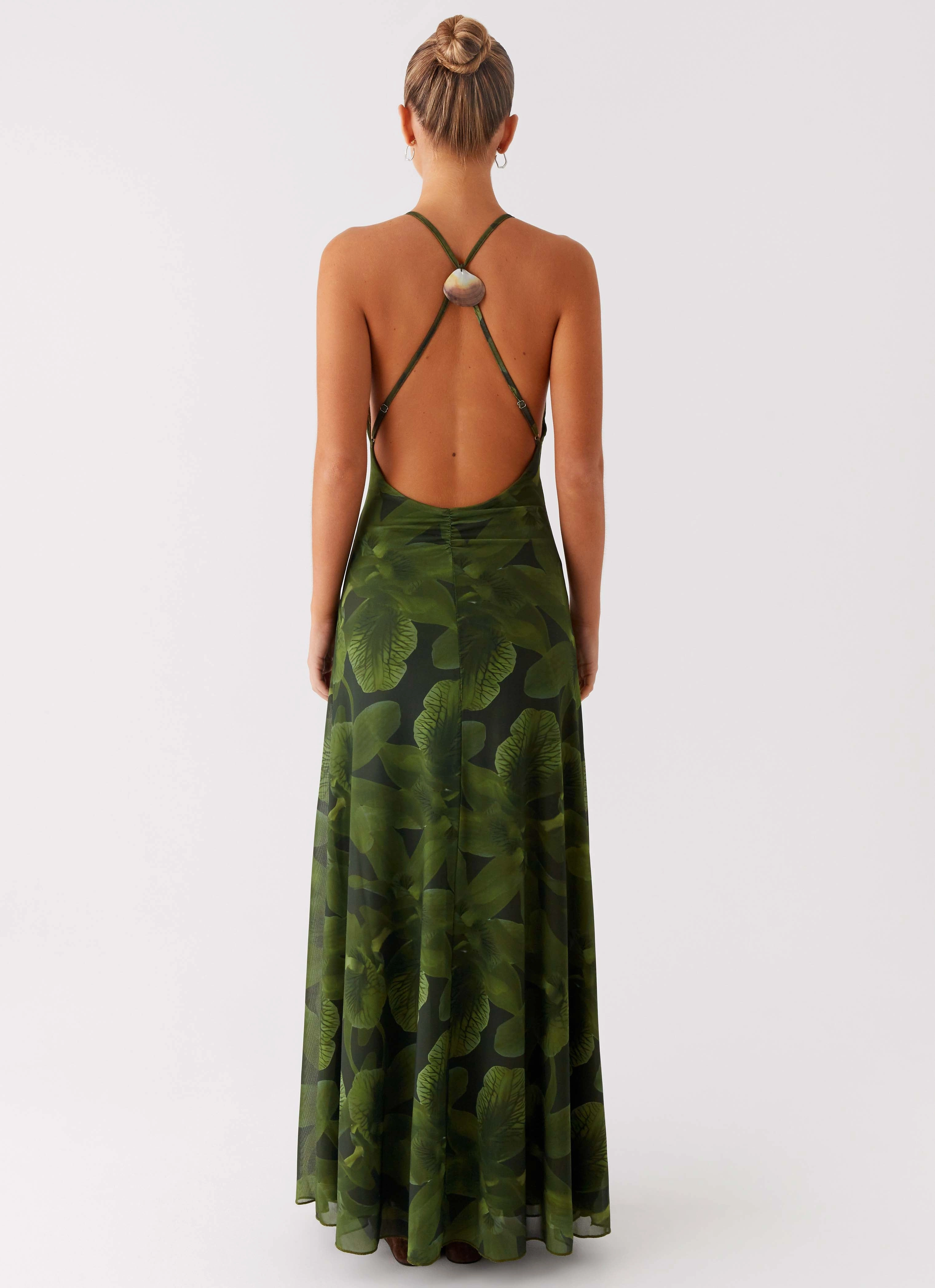 Dahliana Maxi Dress - Tropic Floral Soft Tones