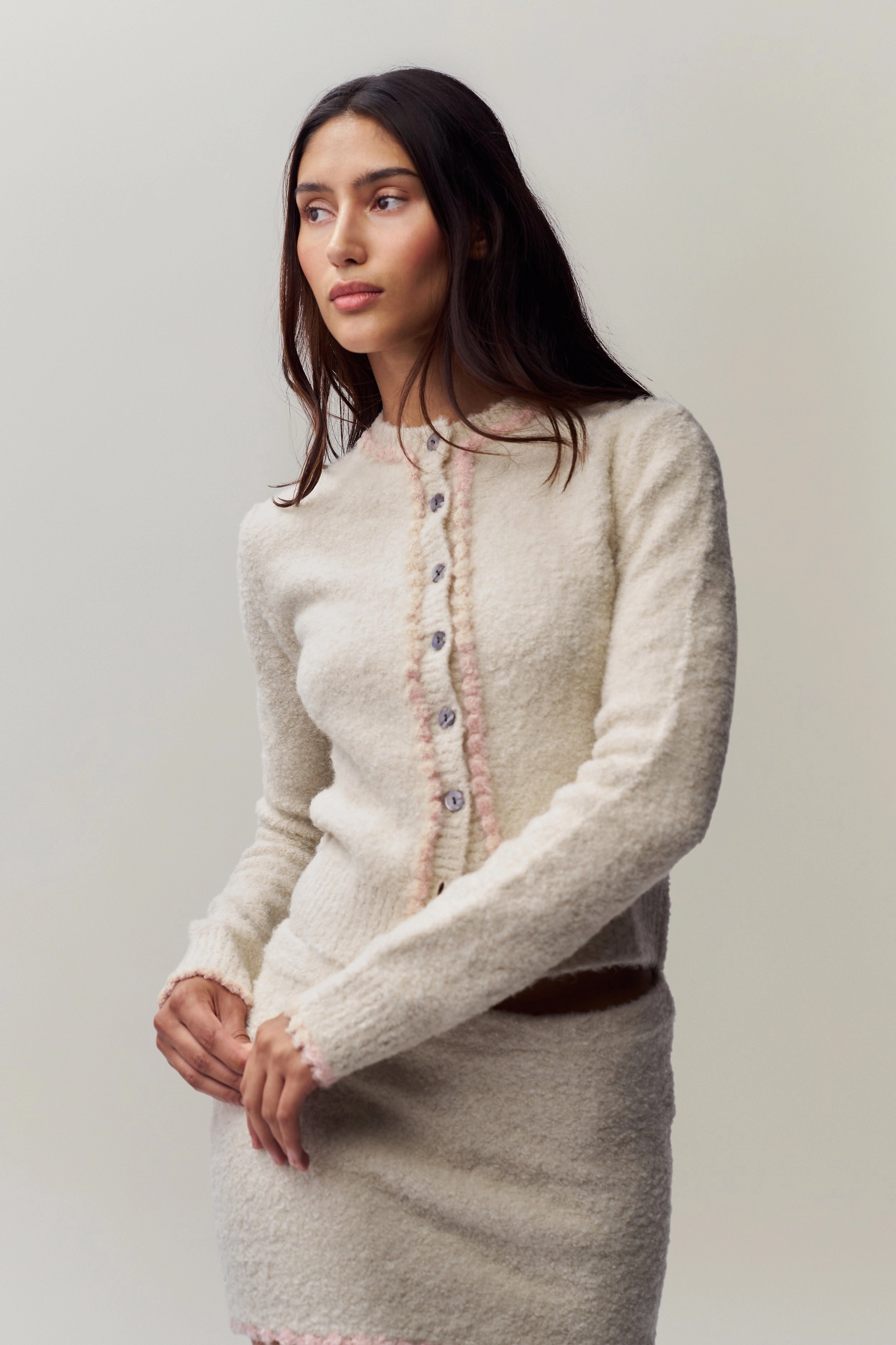 Lightweight Weave Palmyra Knit Cardigan
