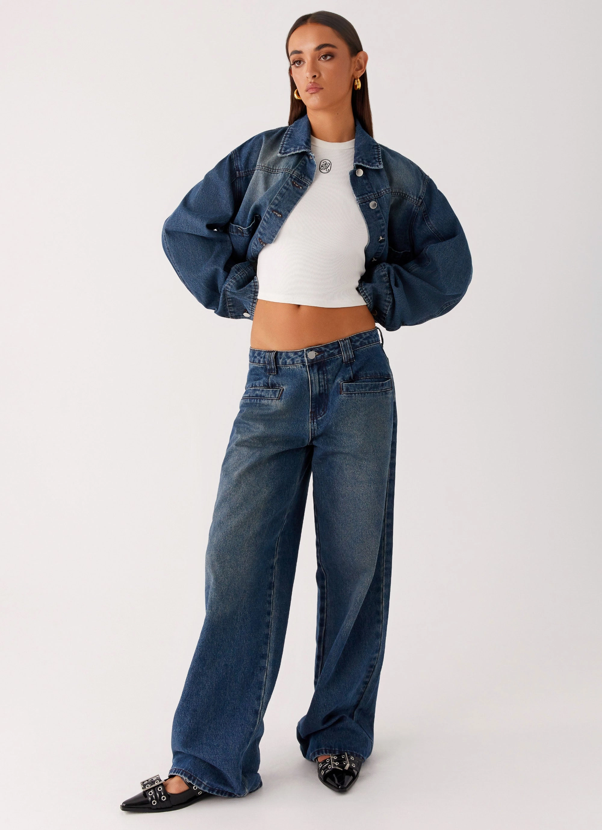 slim fit Stylish Cut Joan Denim Jeans - Indigo