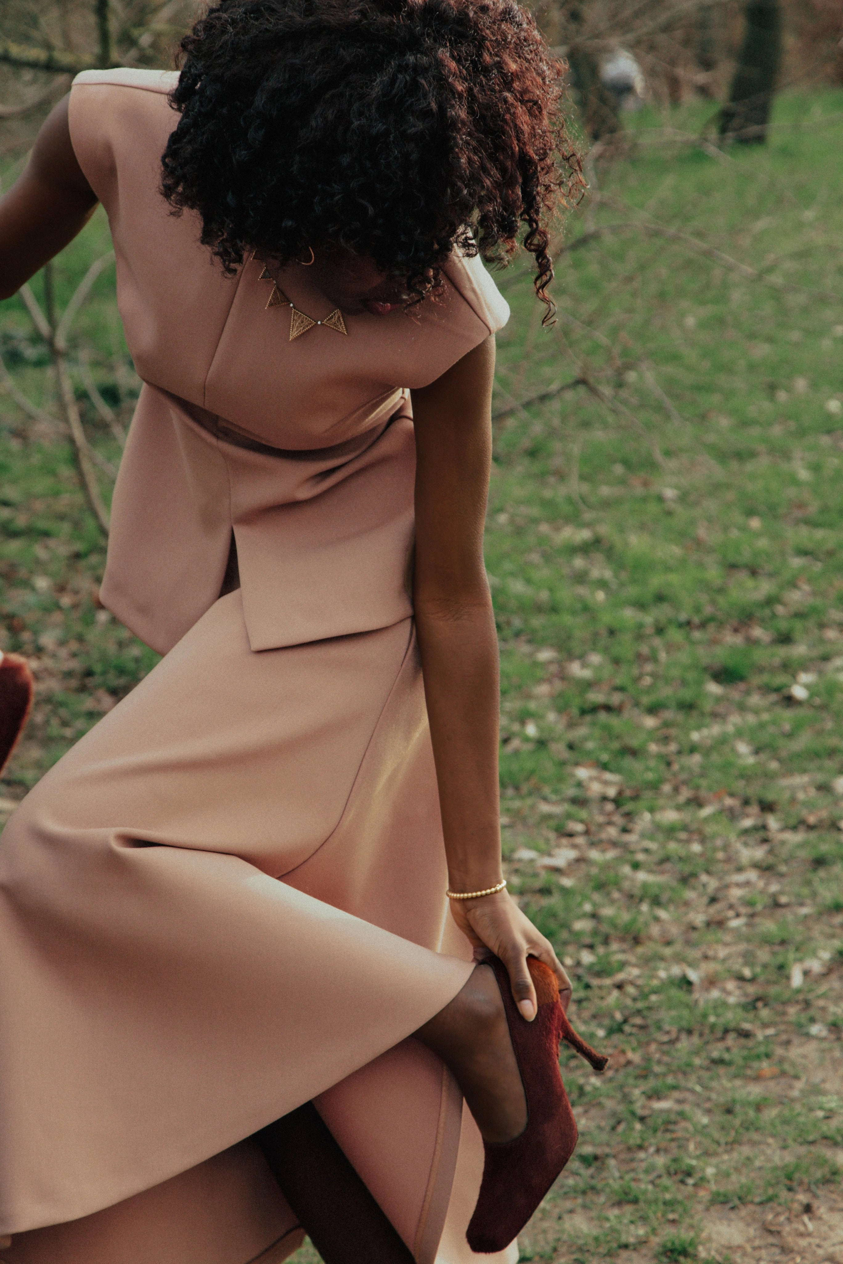 Split hem A-Line Skirt