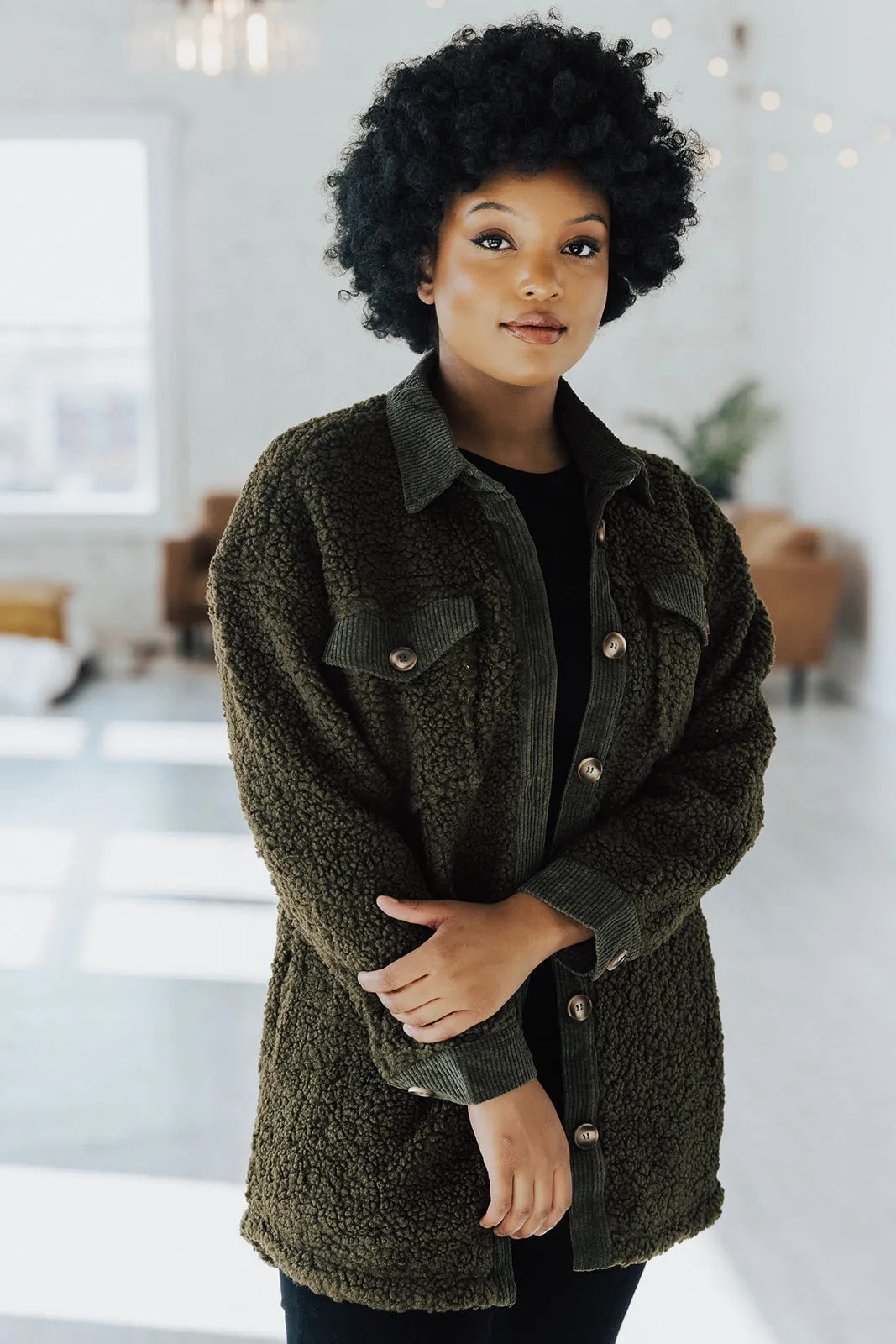 Activewear Top Dallas Button Down Shacket