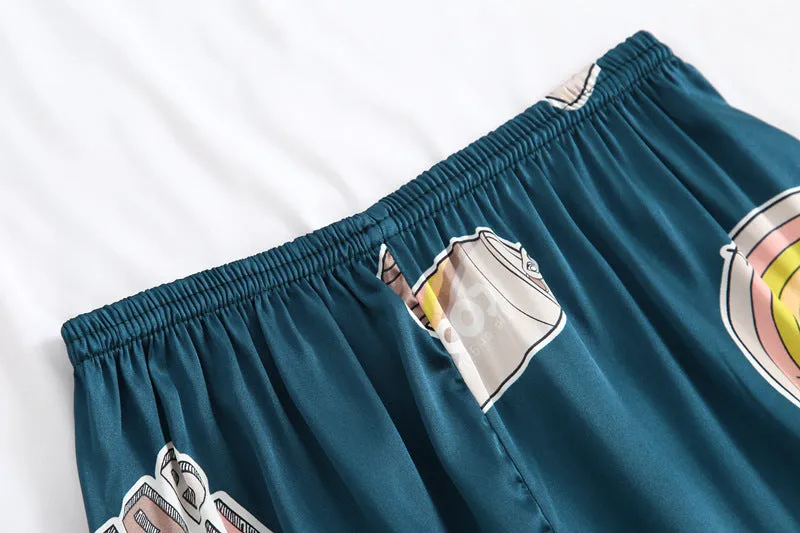 Damen Satin Pajama