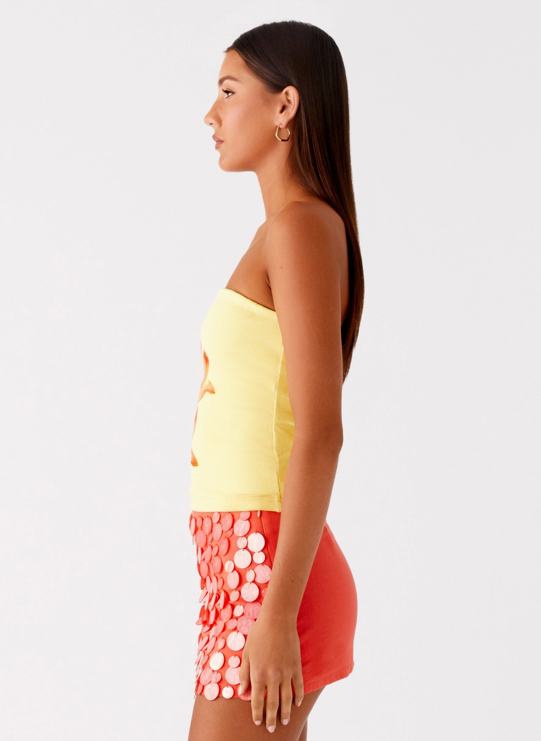 Danta Strapless Top - Yellow AdvancedAirflowChannels