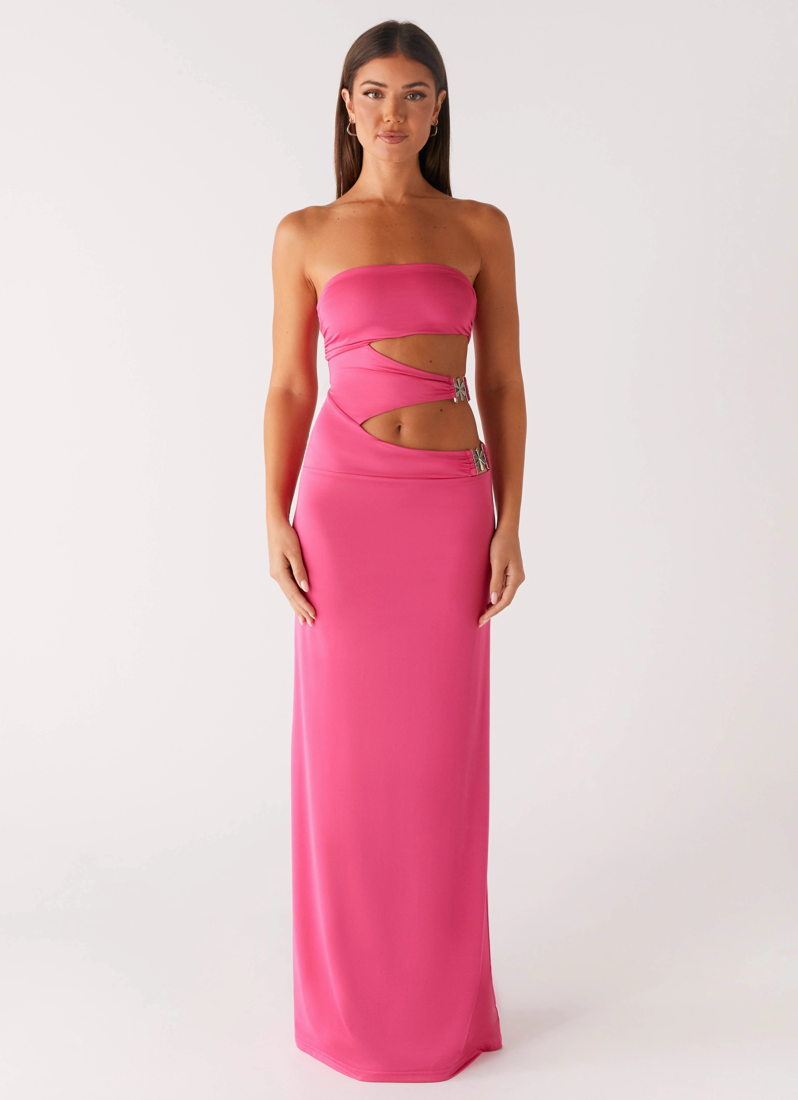New Mood Easy Draping Montego Maxi Dress - Pink