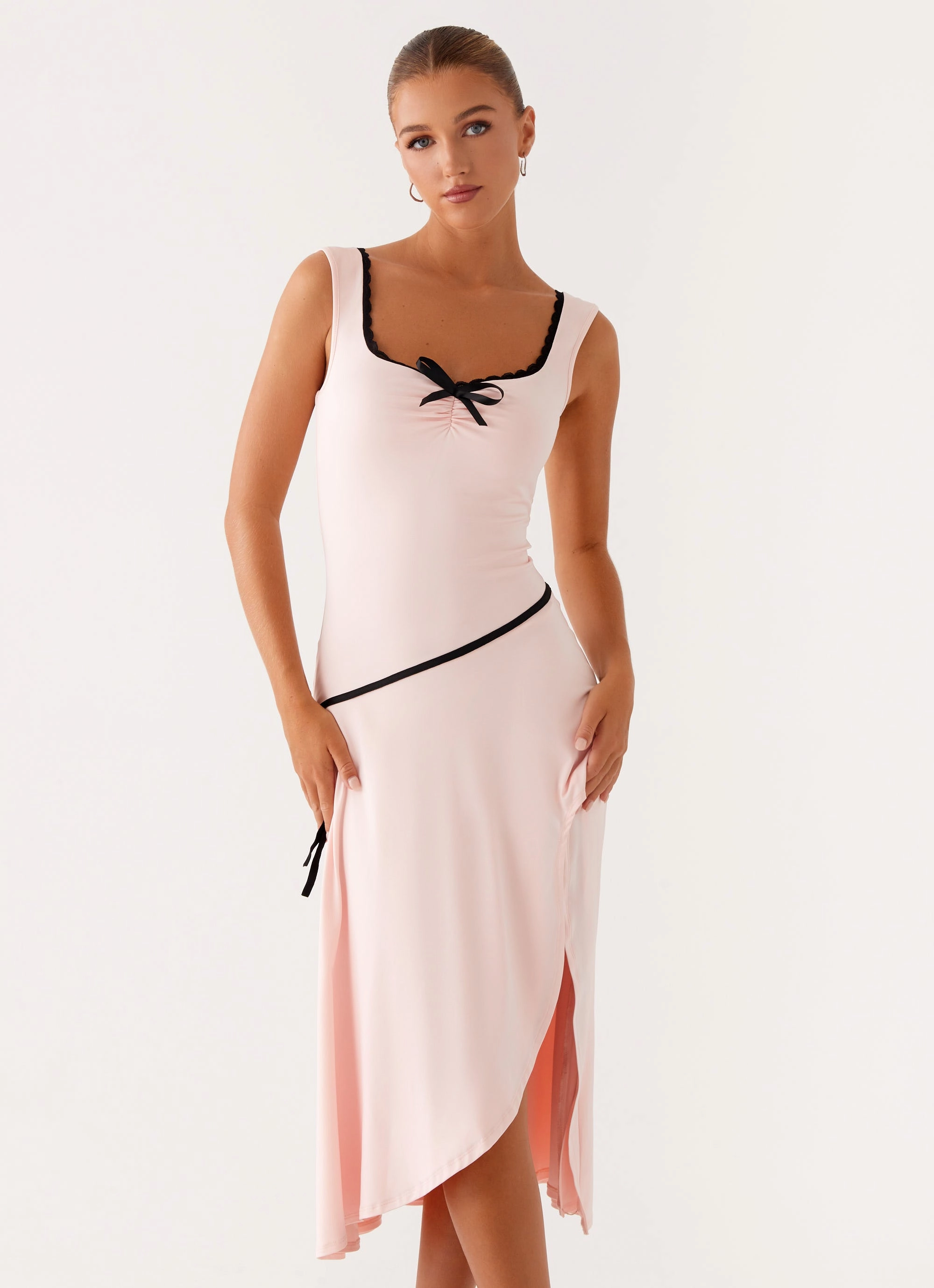 Effortless Piece Darlene Midi Dress - Pink