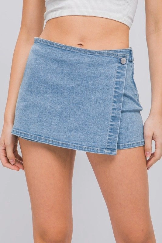 Chill Look Chic Touch Darlin Denim Skort