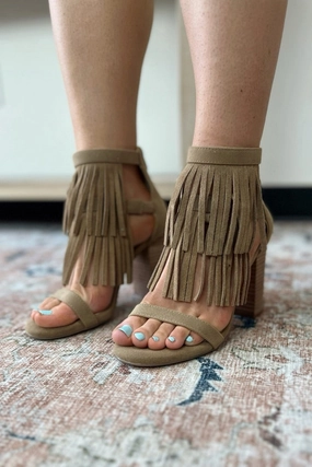 Dawson Fringe Heels - FINAL SALE Eco Friendly Dye Process EcoFriendlyMaterial