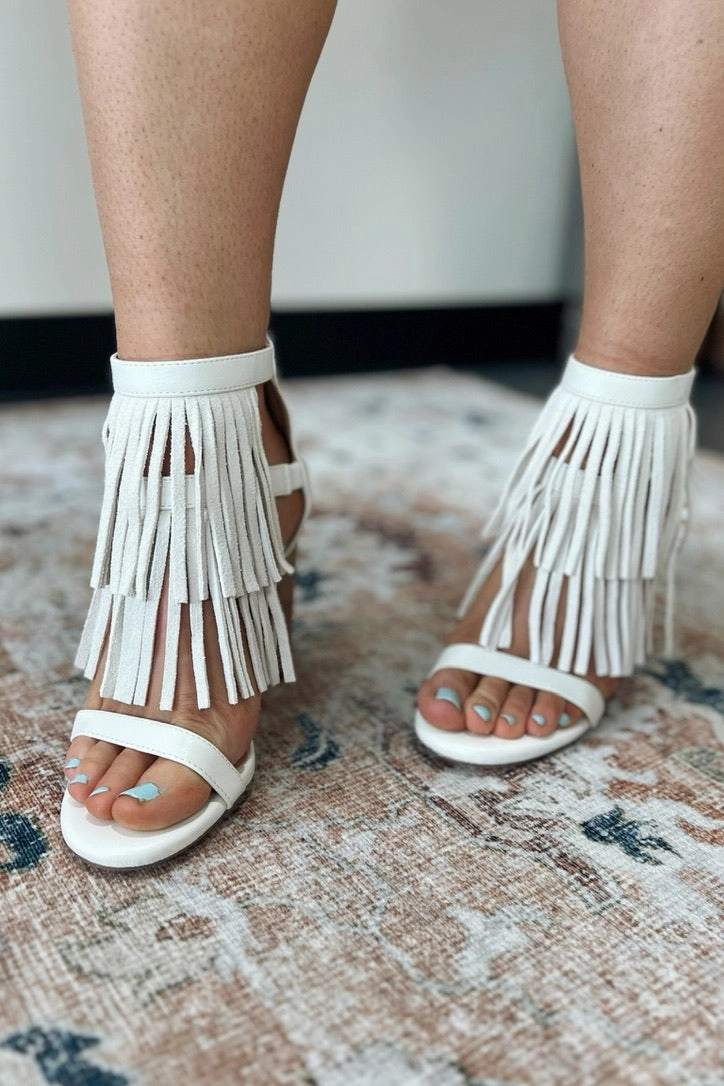Dawson Fringe Heels - FINAL SALE Stylish Look