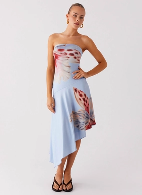 Juliana Midi Dress - Deep Sea Bloom Comfortable and Soft Adjustable-Straps