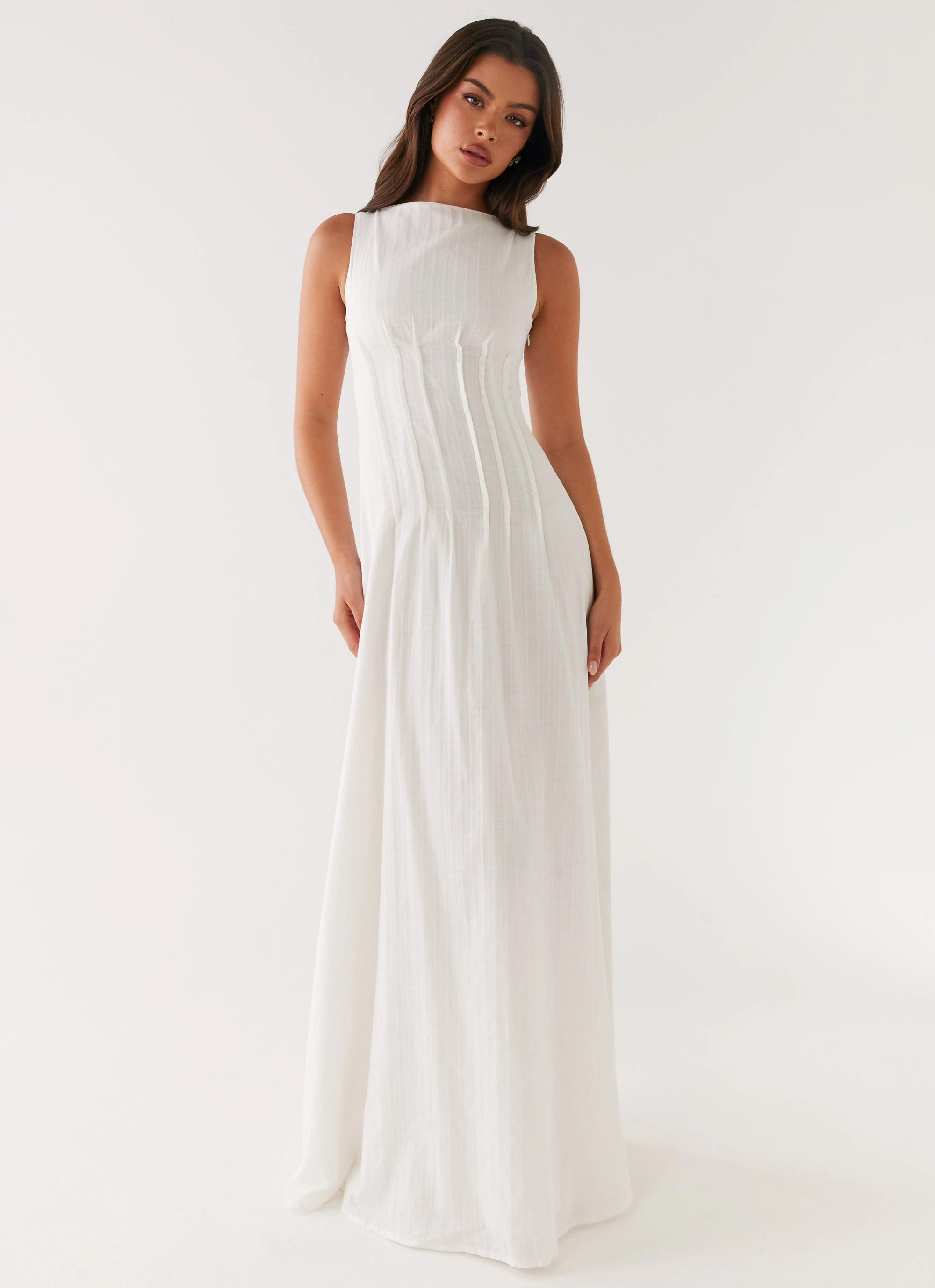 Maloney Maxi Dress - White London Edge
